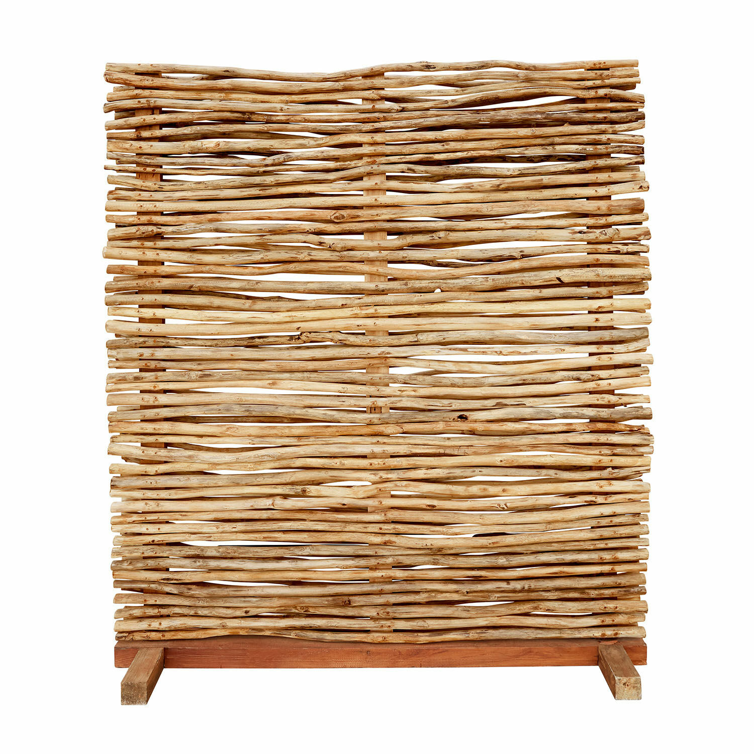 Panel decorativo de madera natural color marrón claro para interiores y jardines