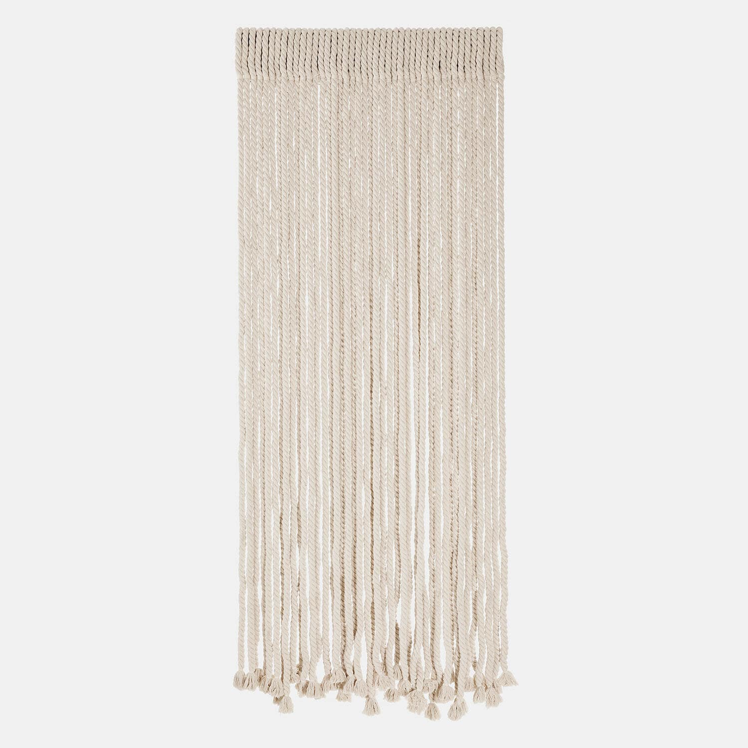 Cortina de cuerda Trésalya Decoración de pared macramé de cuerda de algodón beige natural para estilo bohemio