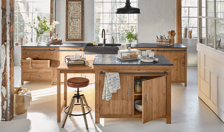 Cocina campestre matinal