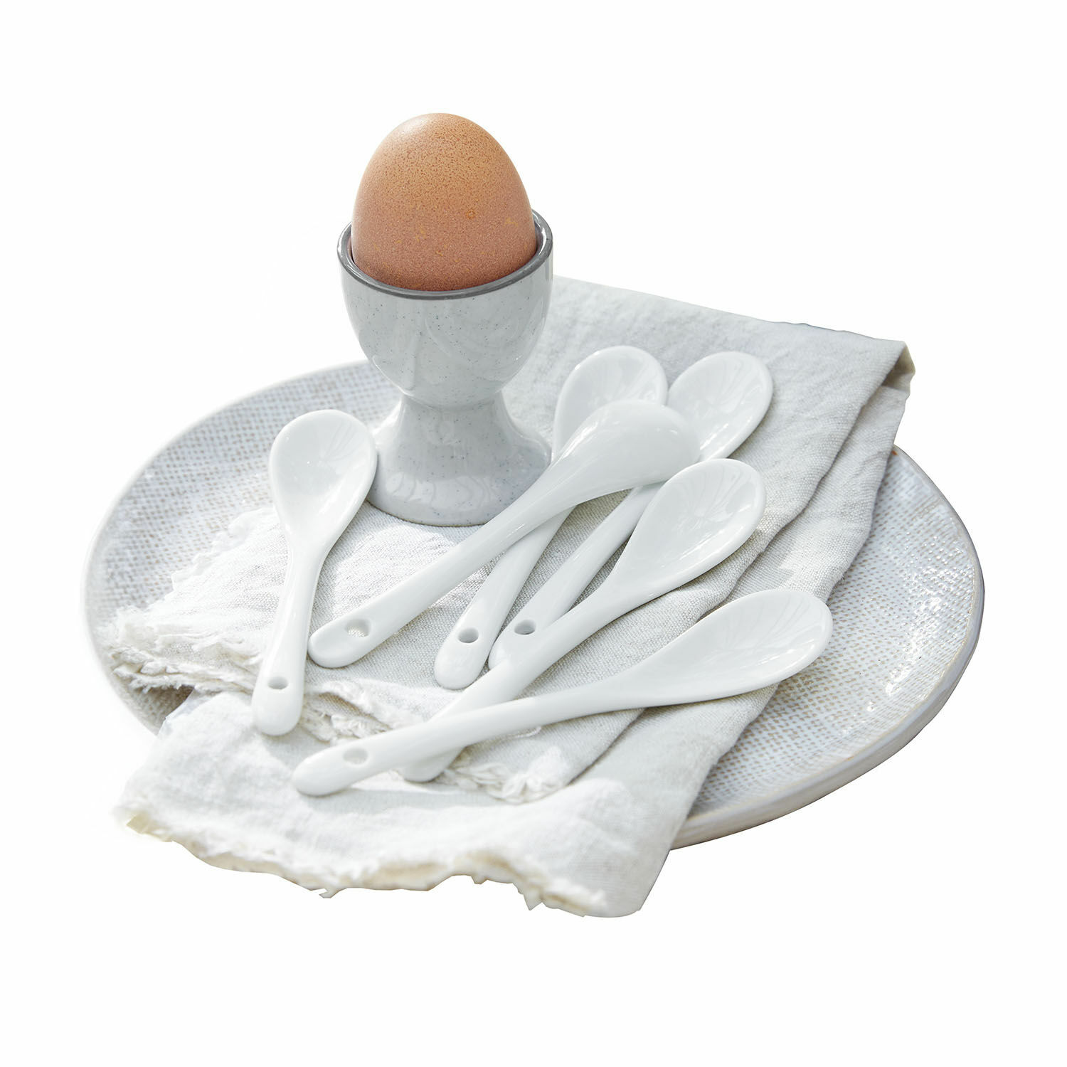 Set de 6 cucharas para huevos Pivoler