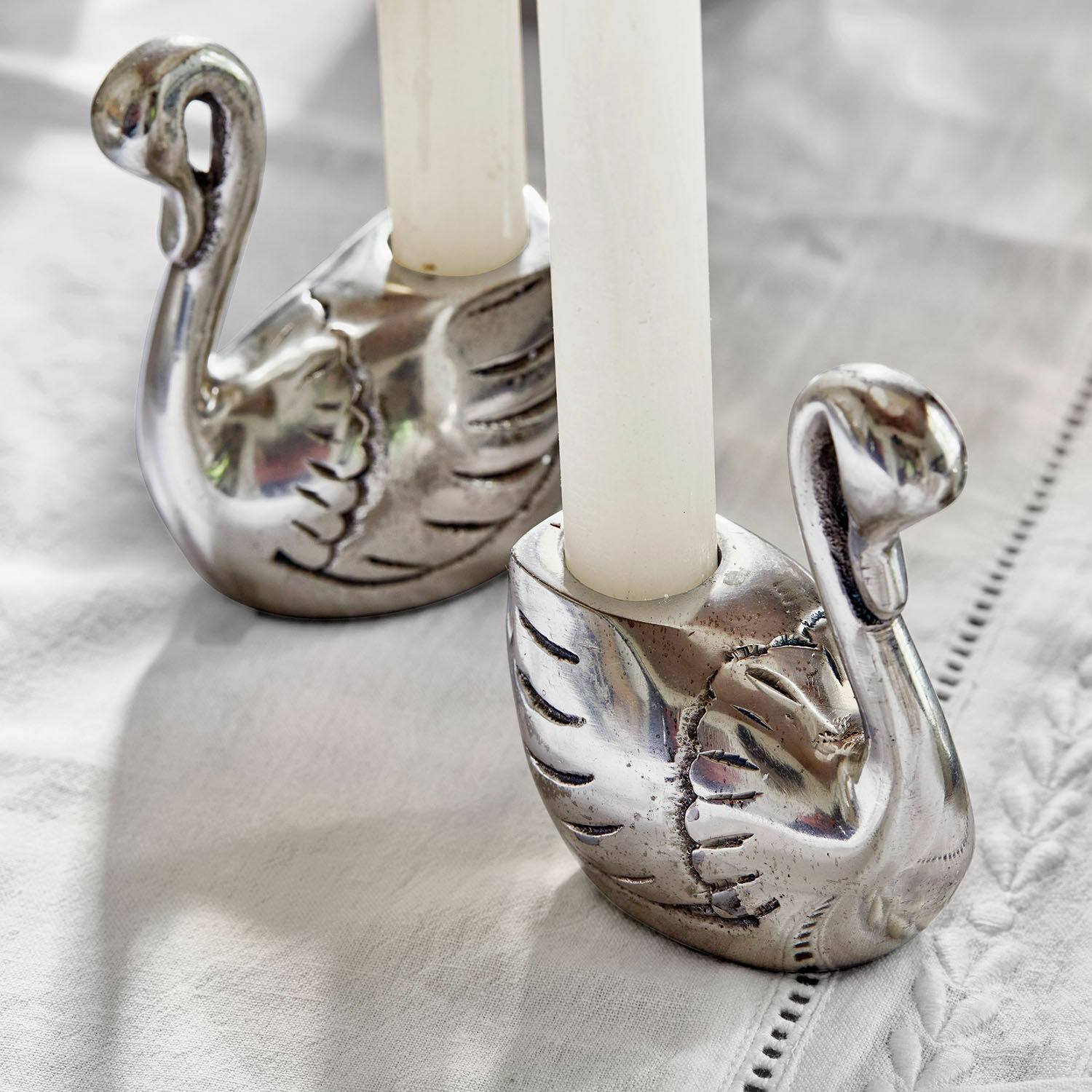 Set de 2 candeleros Zaymara