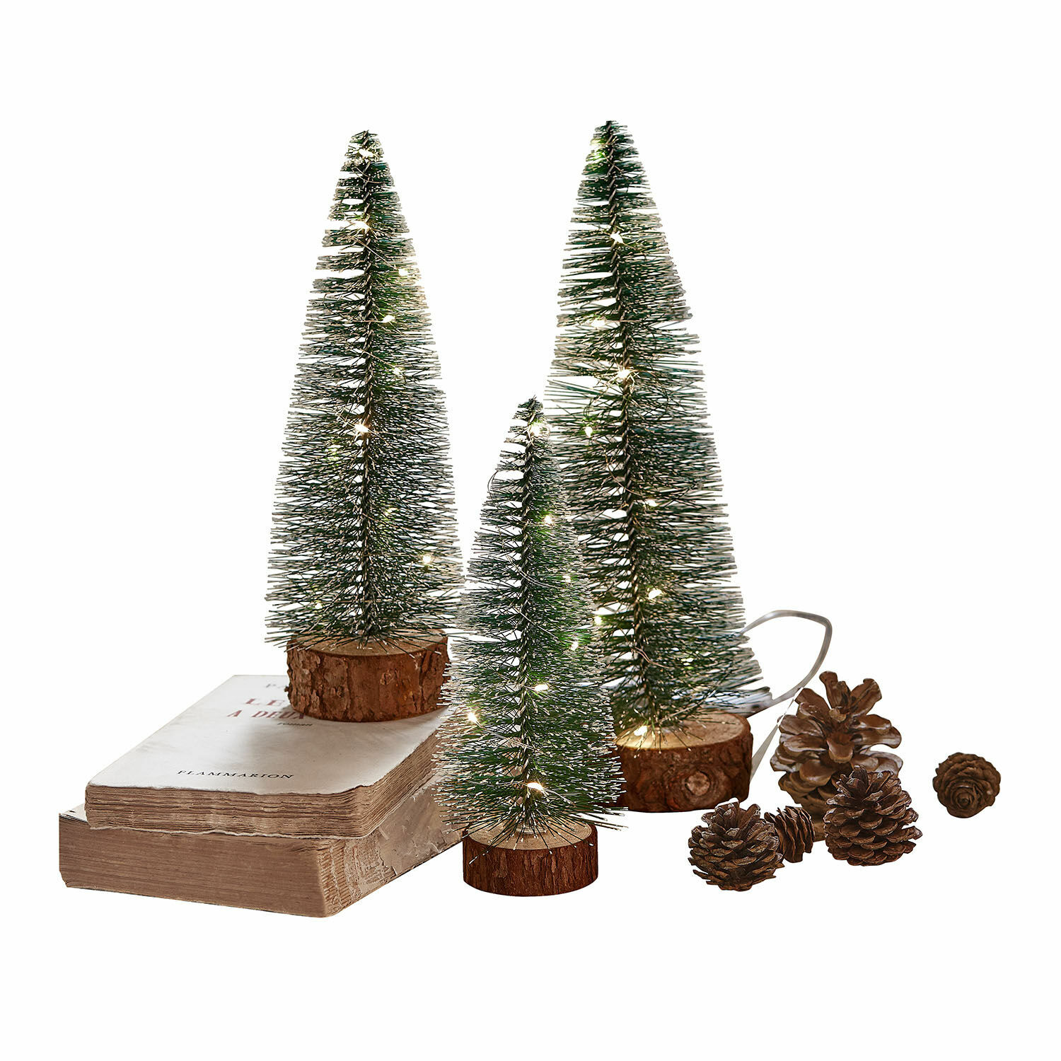 Set de 3 árboles LED decorativos Thalindra