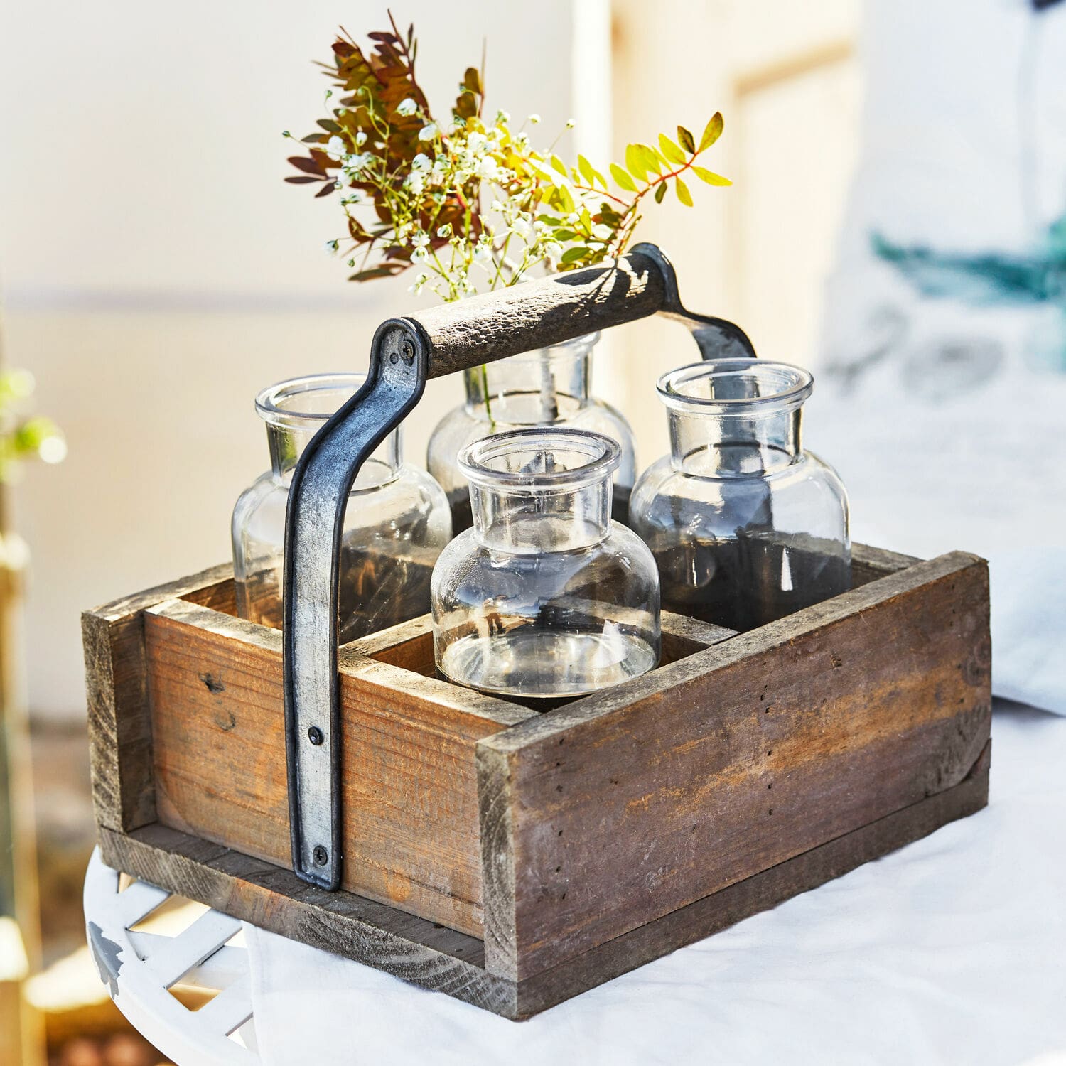 Set de 4 jarrones con cesta Reverie