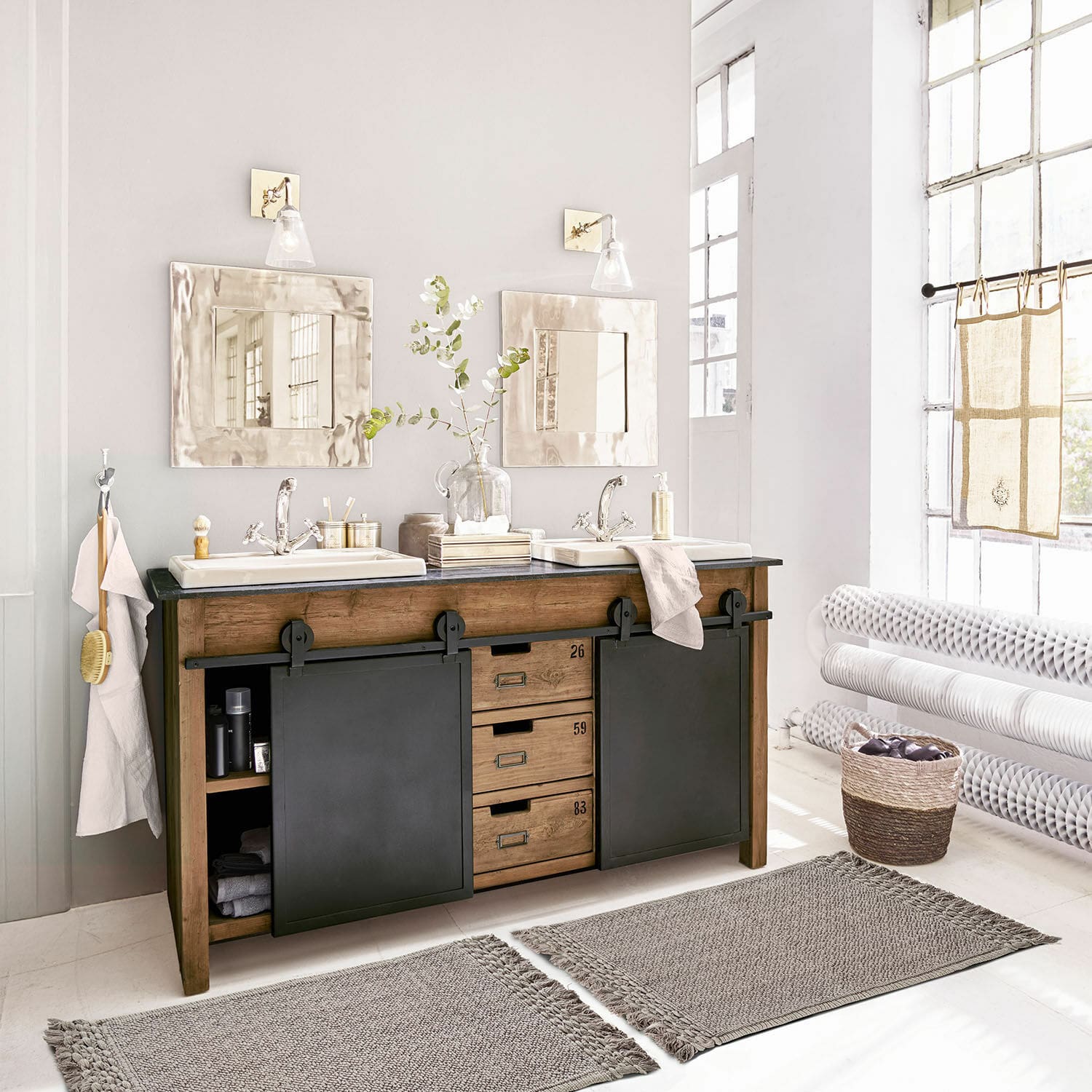 Set de 2 alfombrillas de baño Faelwyn