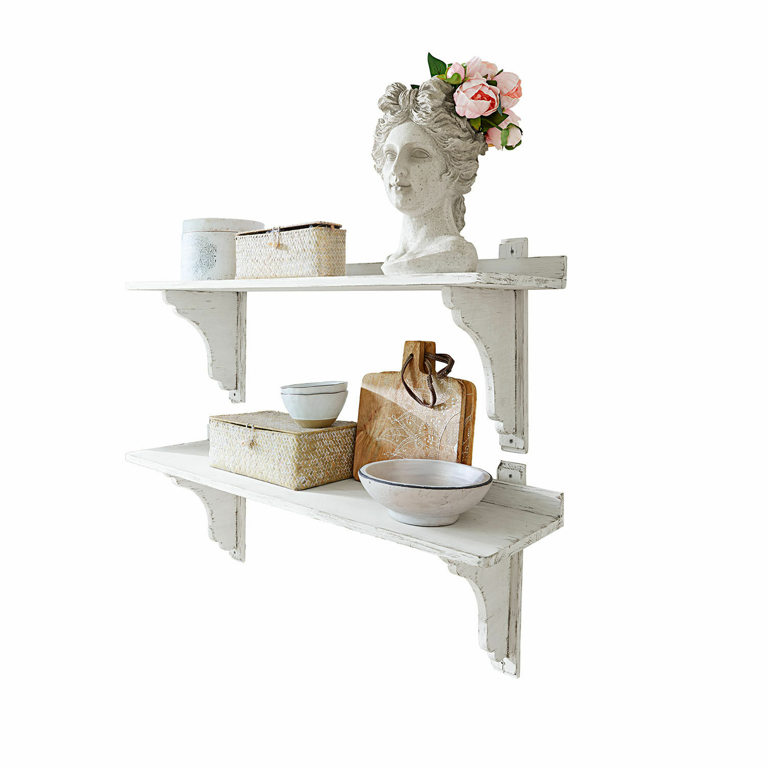 Set de 2 estantes de pared Yvelique
