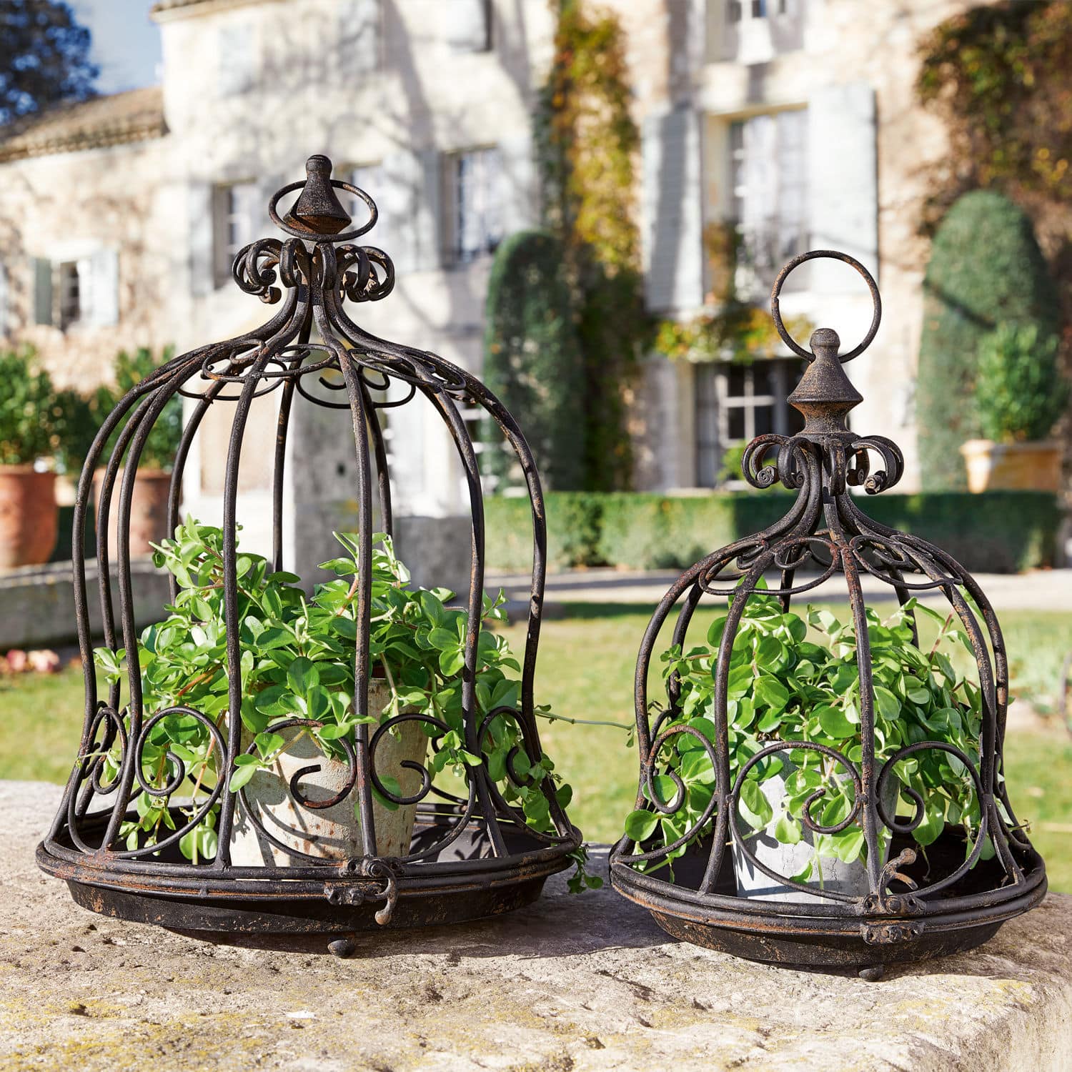 Set de 2 cestas colgantes Luisianne