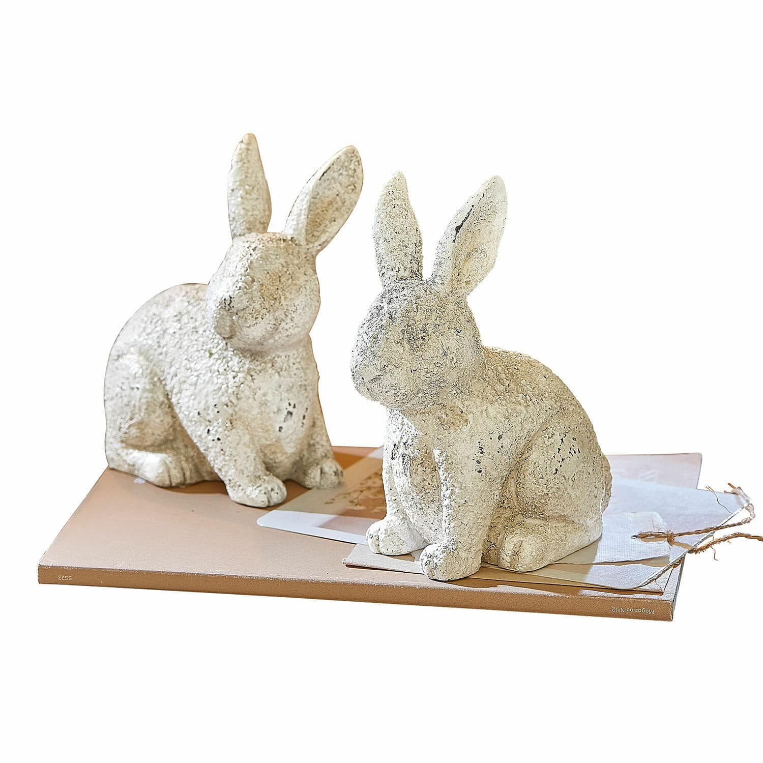 Set de 2 conejos decorativos Samirah