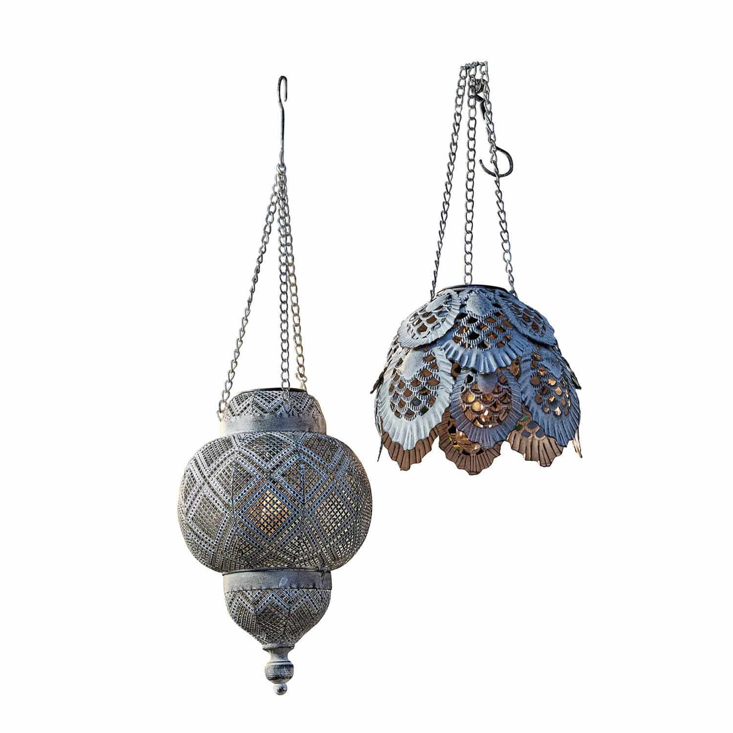 Set de 2 lámparas solares colgantes Paale