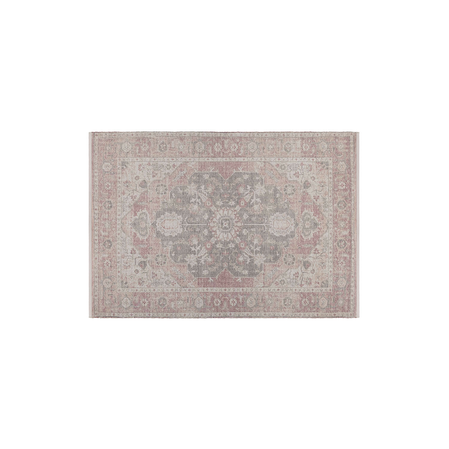 Alfombra Kaelun Alfombra con diseño oriental en tonos grises y rosas, material suave, decoración para interiores