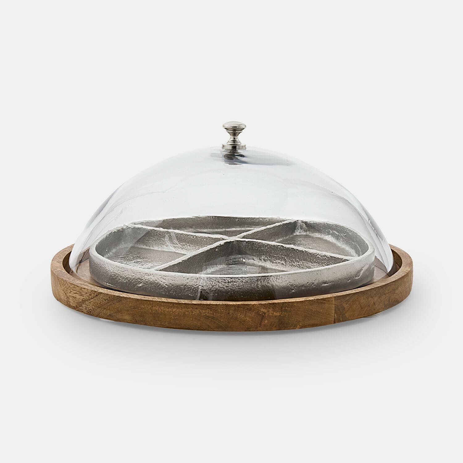 Campana de cristal con plato Adelfia