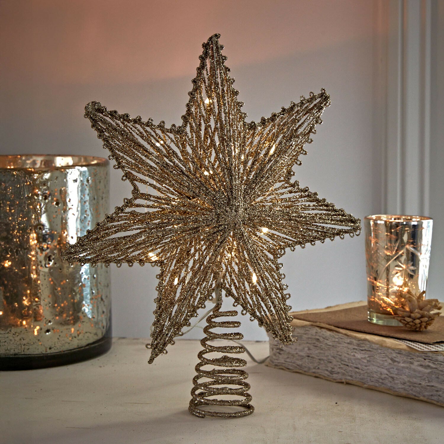 Punta LED para el árbol de Navidad Amarosas