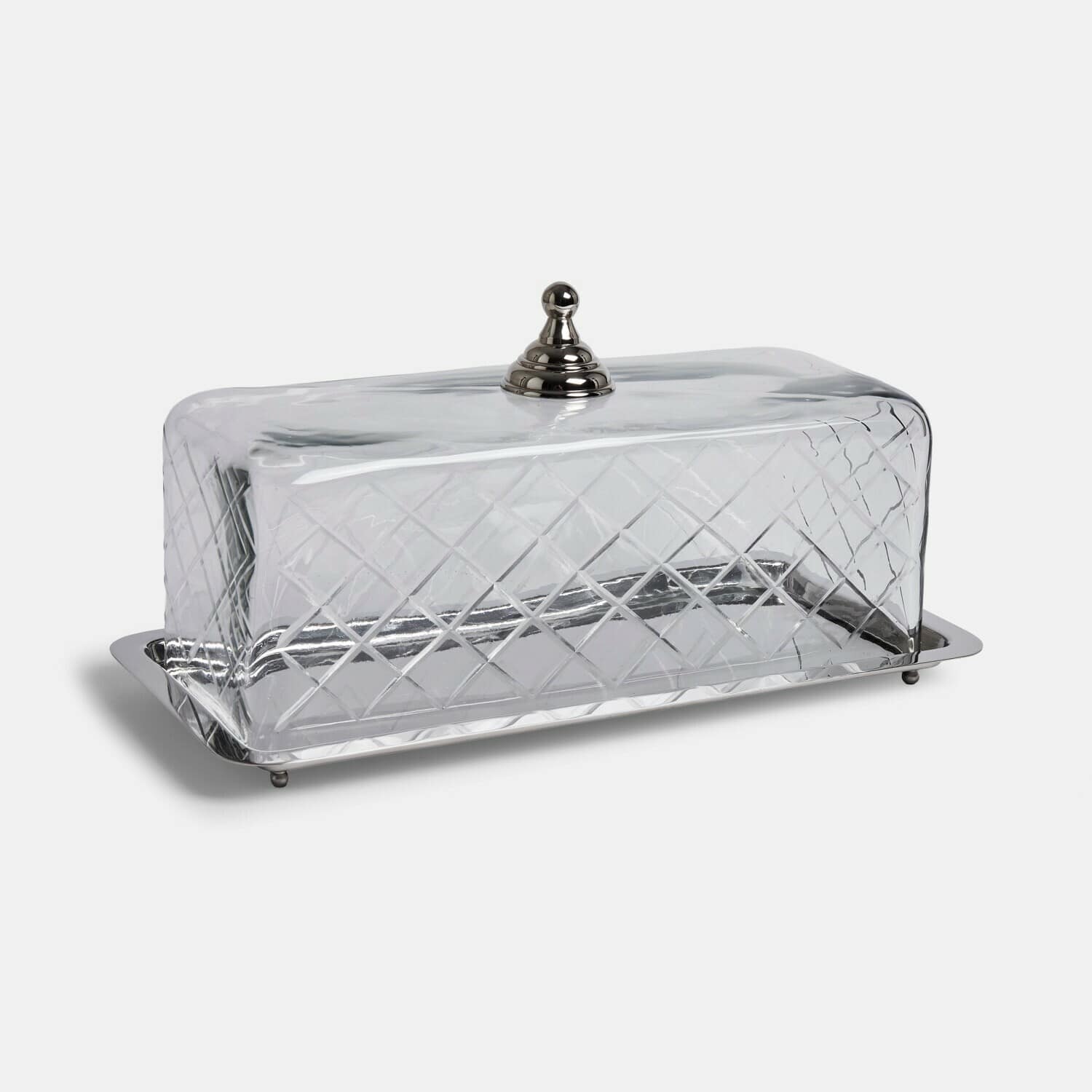 Campana de cristal con plato Célarine