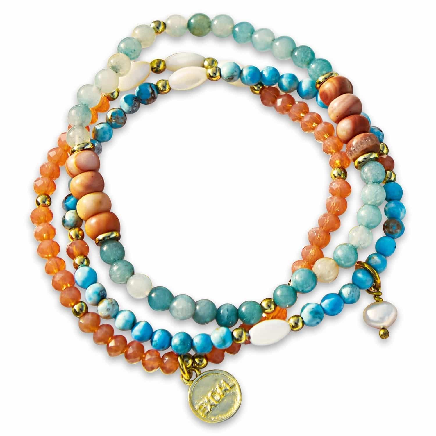 Set de 3 pulseras Pía