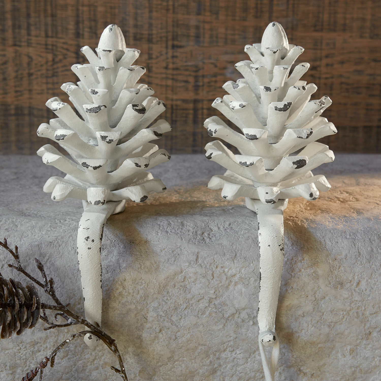 Set de 2 piñas de hierro Firenza