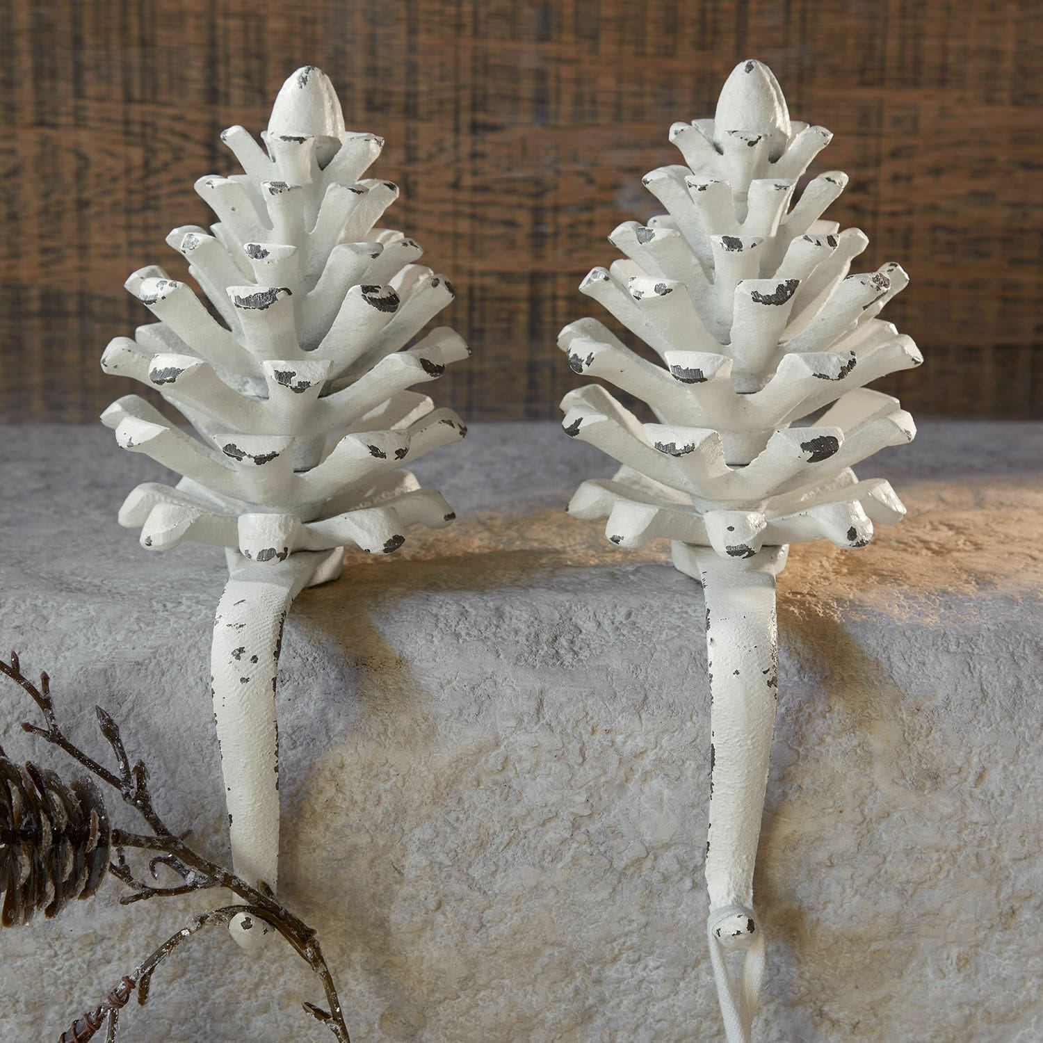 Set de 2 piñas de hierro Firenza