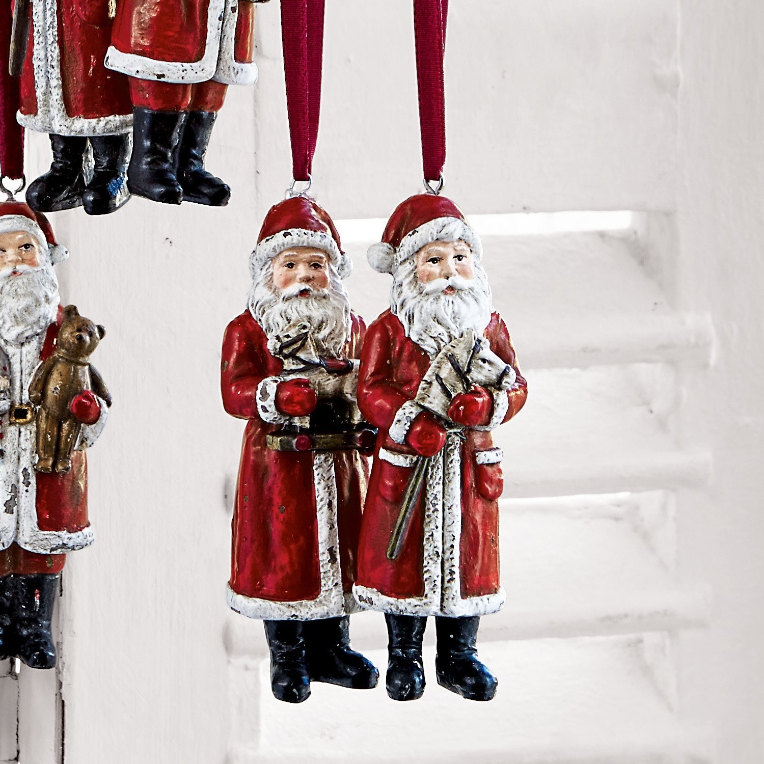 Set de 6 Papás Noel Corvin