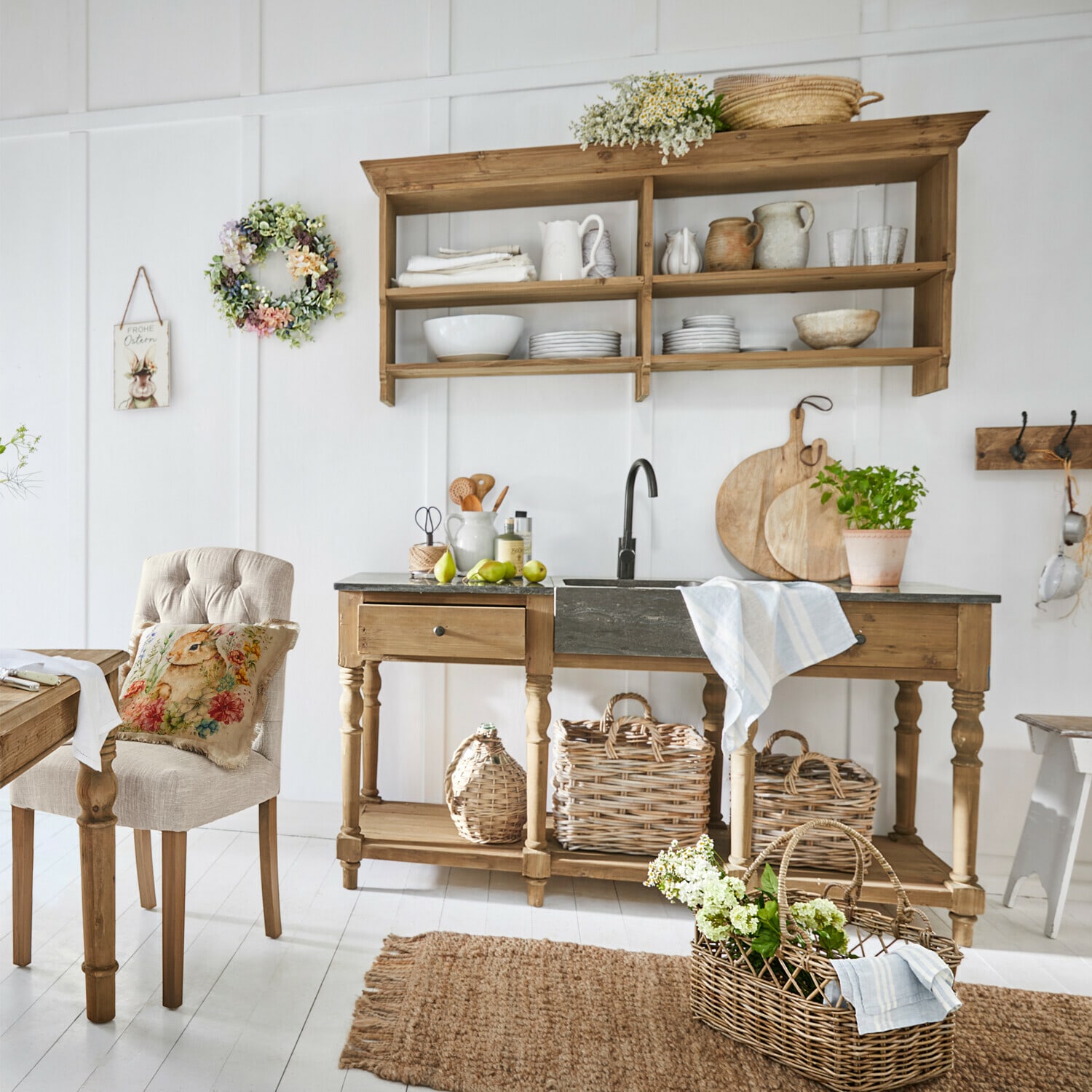 Mueble de cocina con fregadero Bergenfield