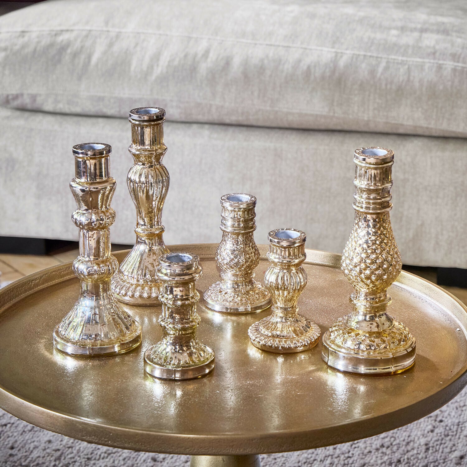 Set de 6 candeleros Ironglow