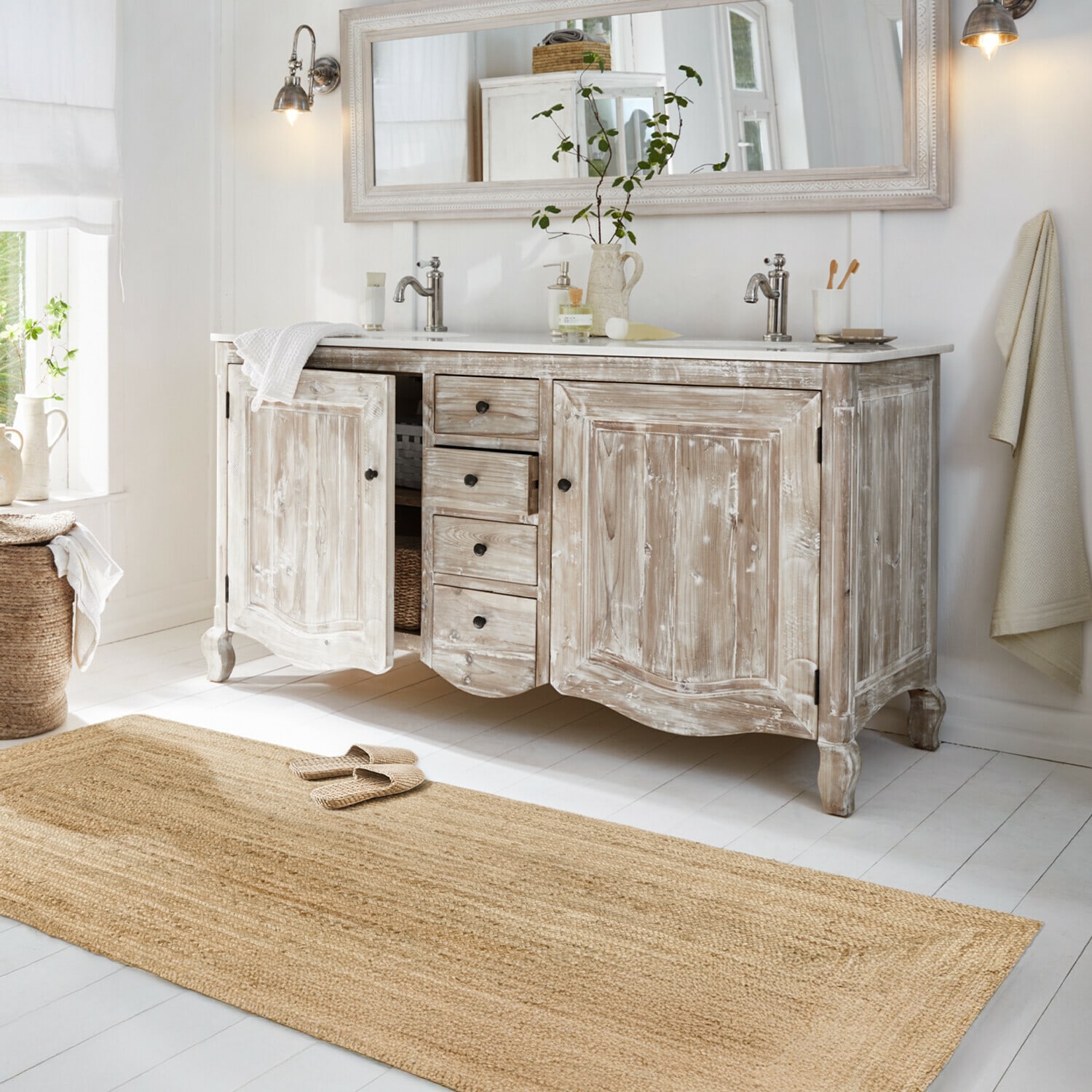 Mueble de lavabo doble Herrick