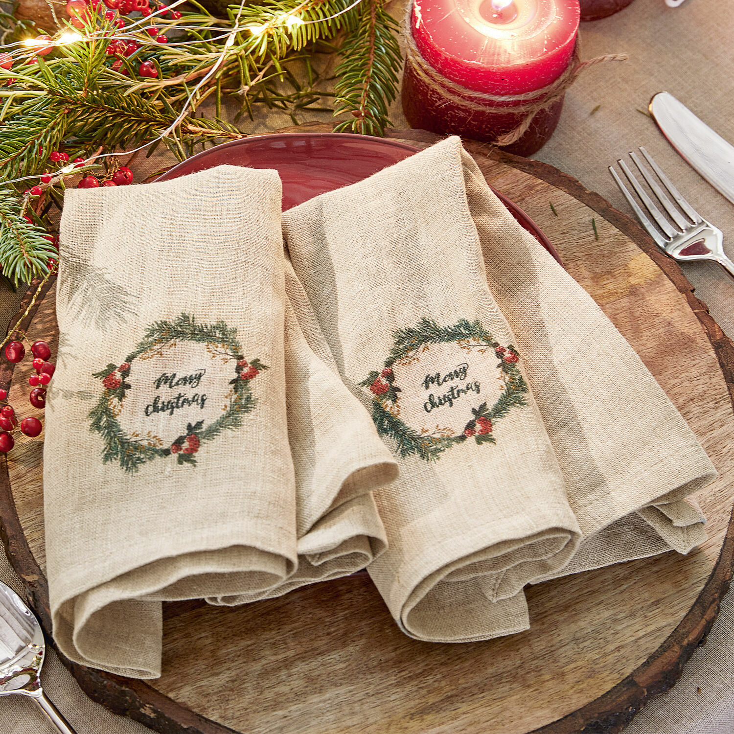 Set de 2 servilletas Halofay