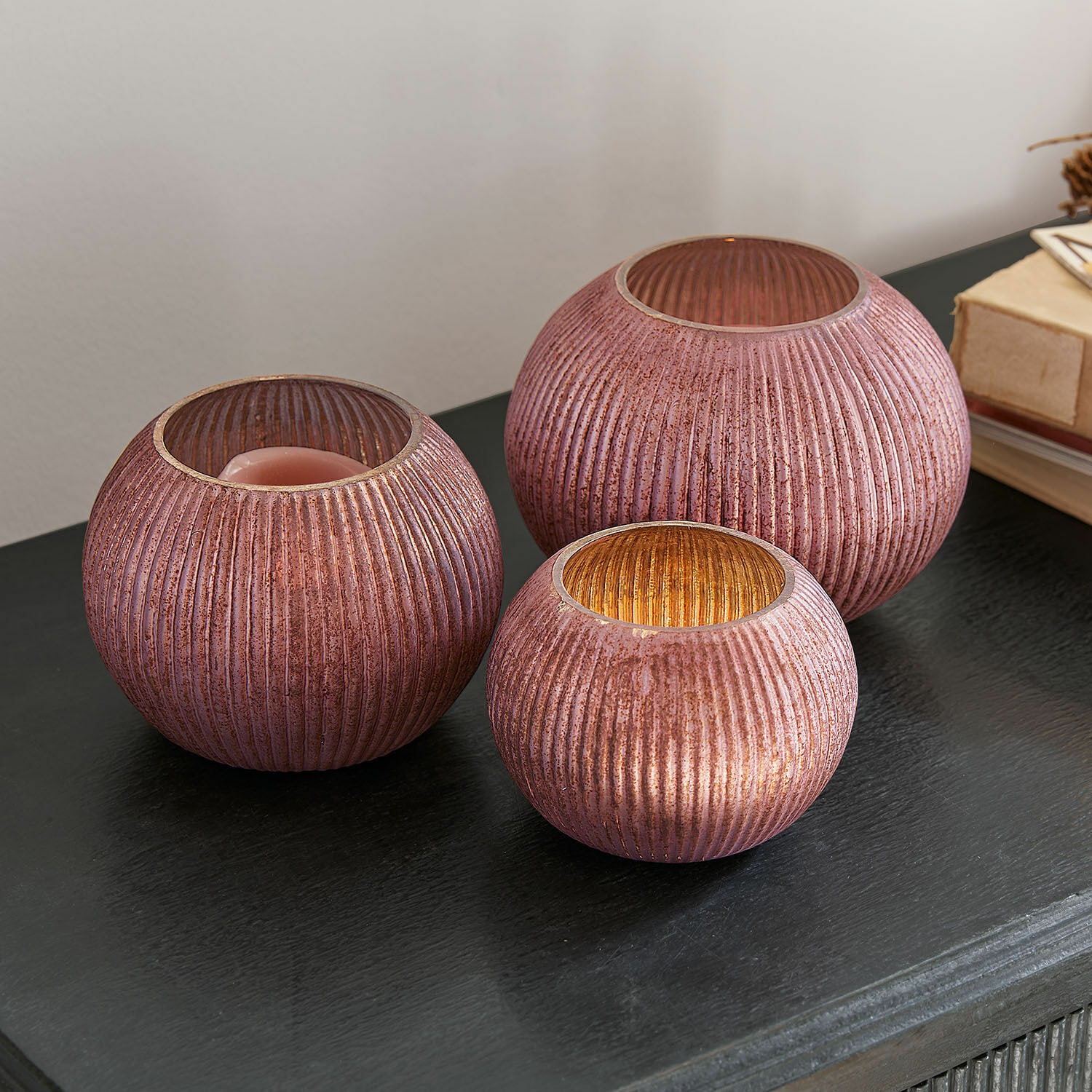 Set de 3 portavelas Jalimeen