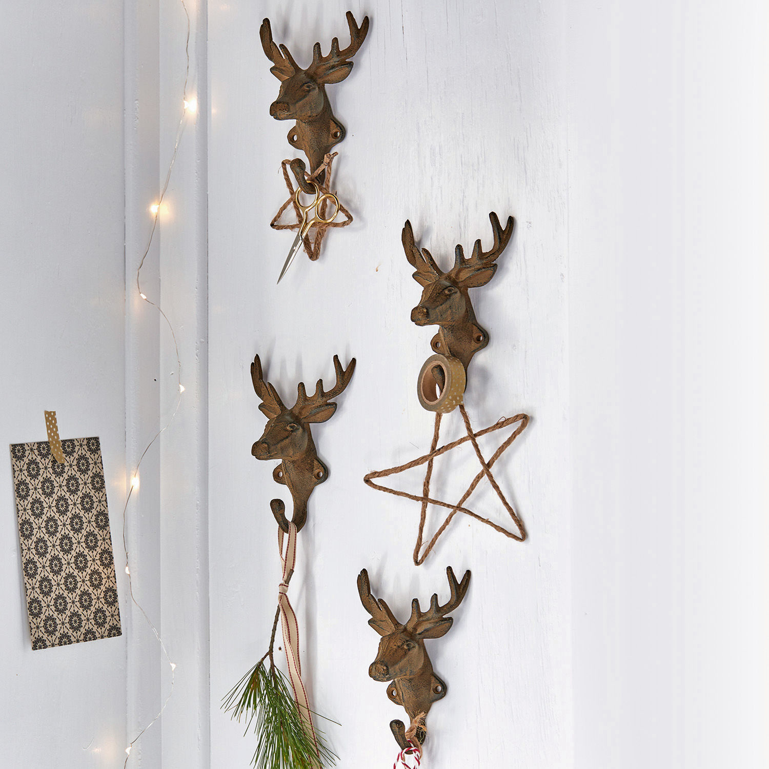 Set de 4 ganchos Deer