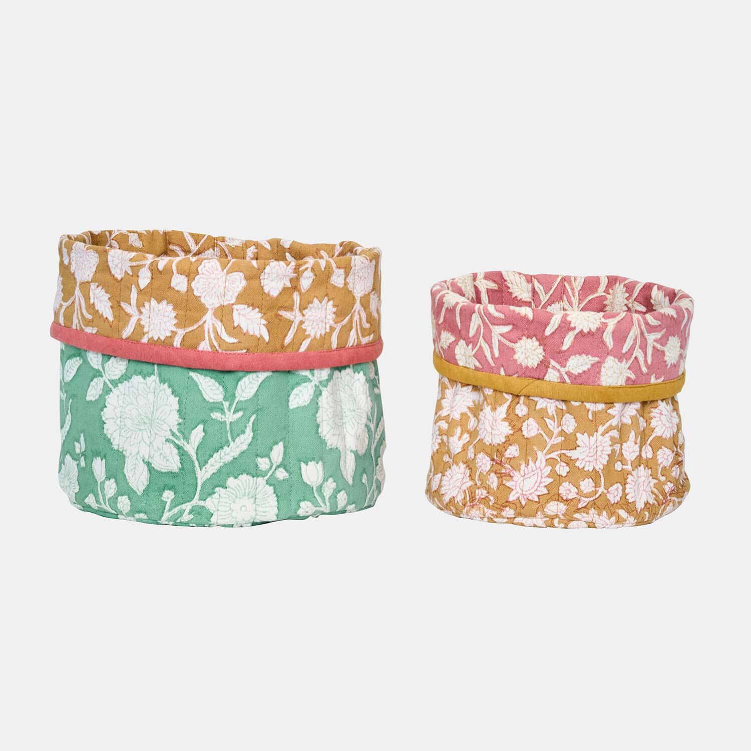Set de 2 cestas Fleuronnes