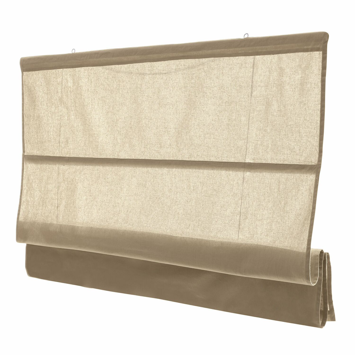 Estor plegable Fides Estor romano beige de tela, cortina decorativa para ventana de salón o dormitorio