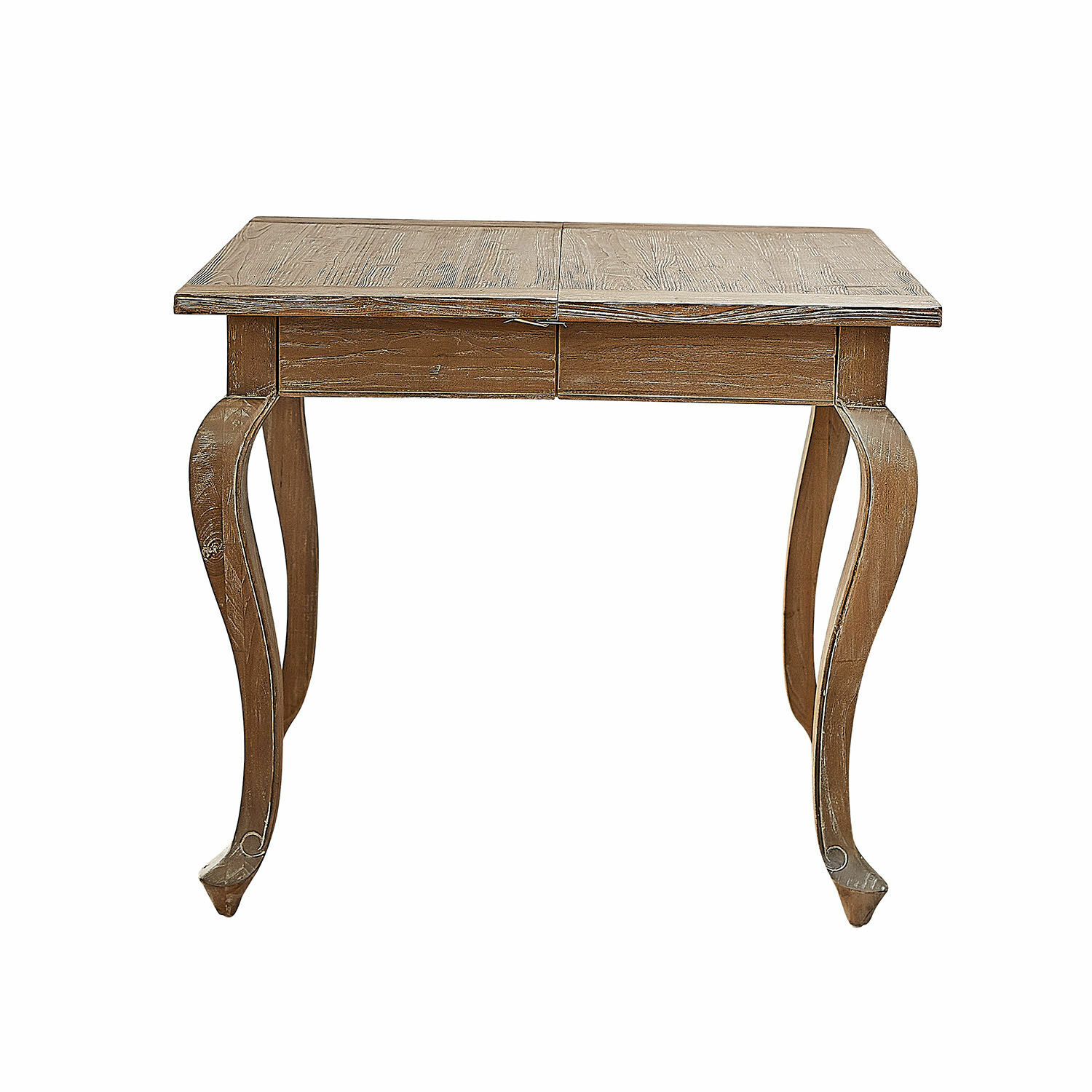marrón Mesa Plaish de madera marrón con patas curvas decorativas, estilo rústico para salón