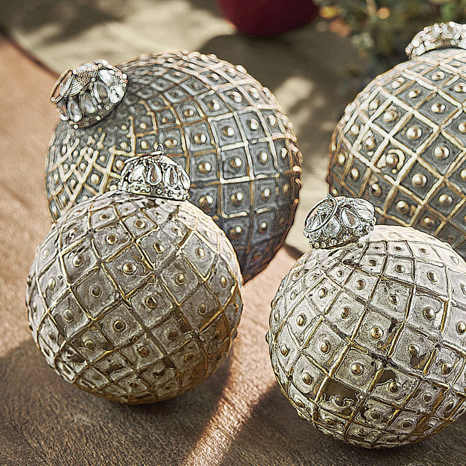 Set de 6 adornos navideños Lucero