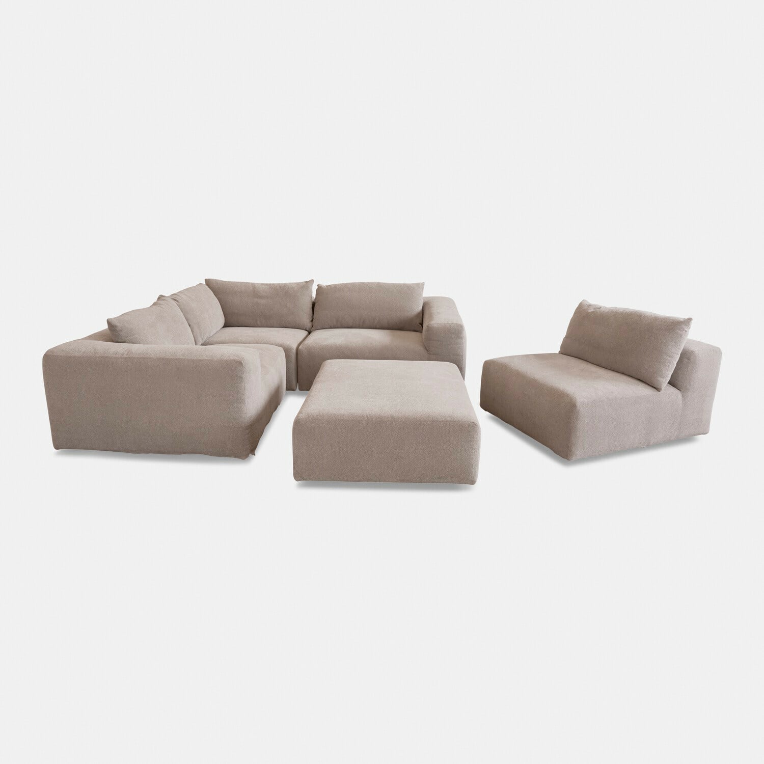 Sofá modular con otomana Northcombe