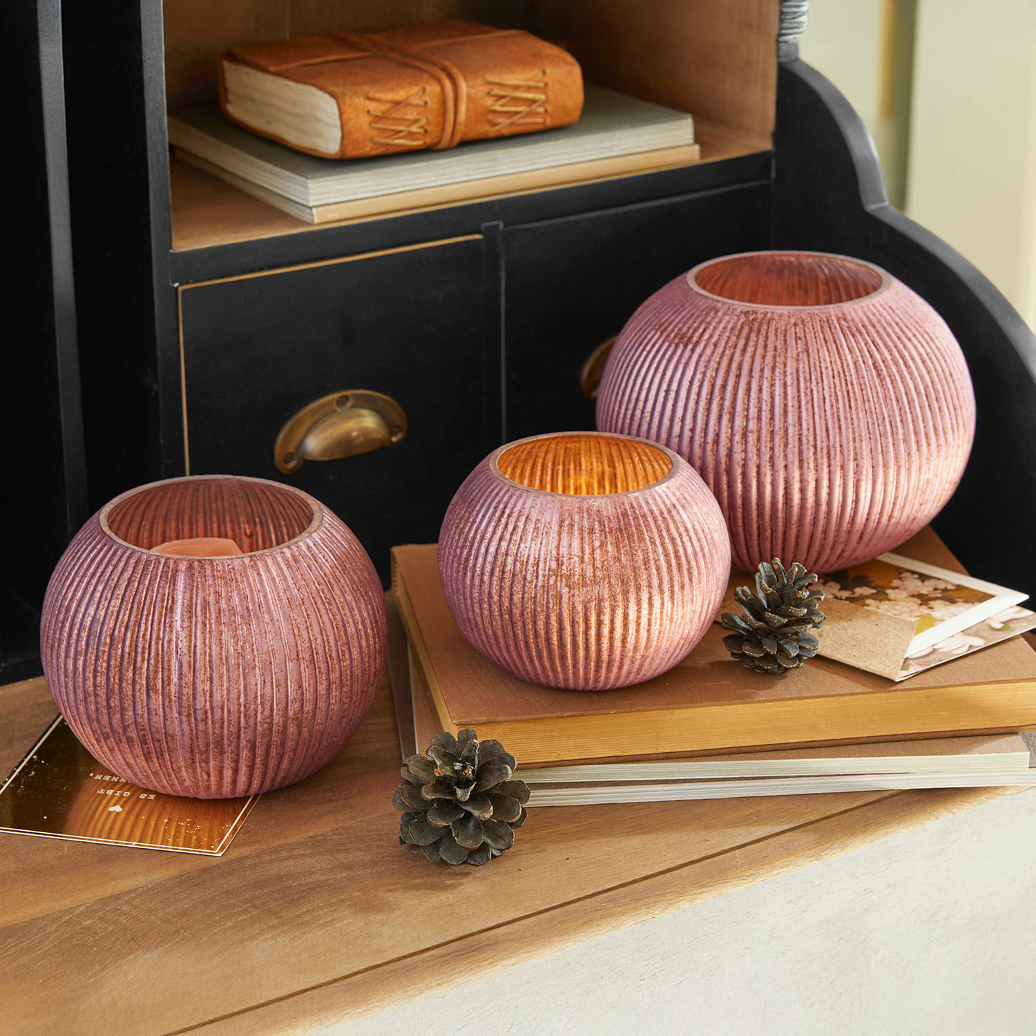 Set de 3 portavelas Jalimeen