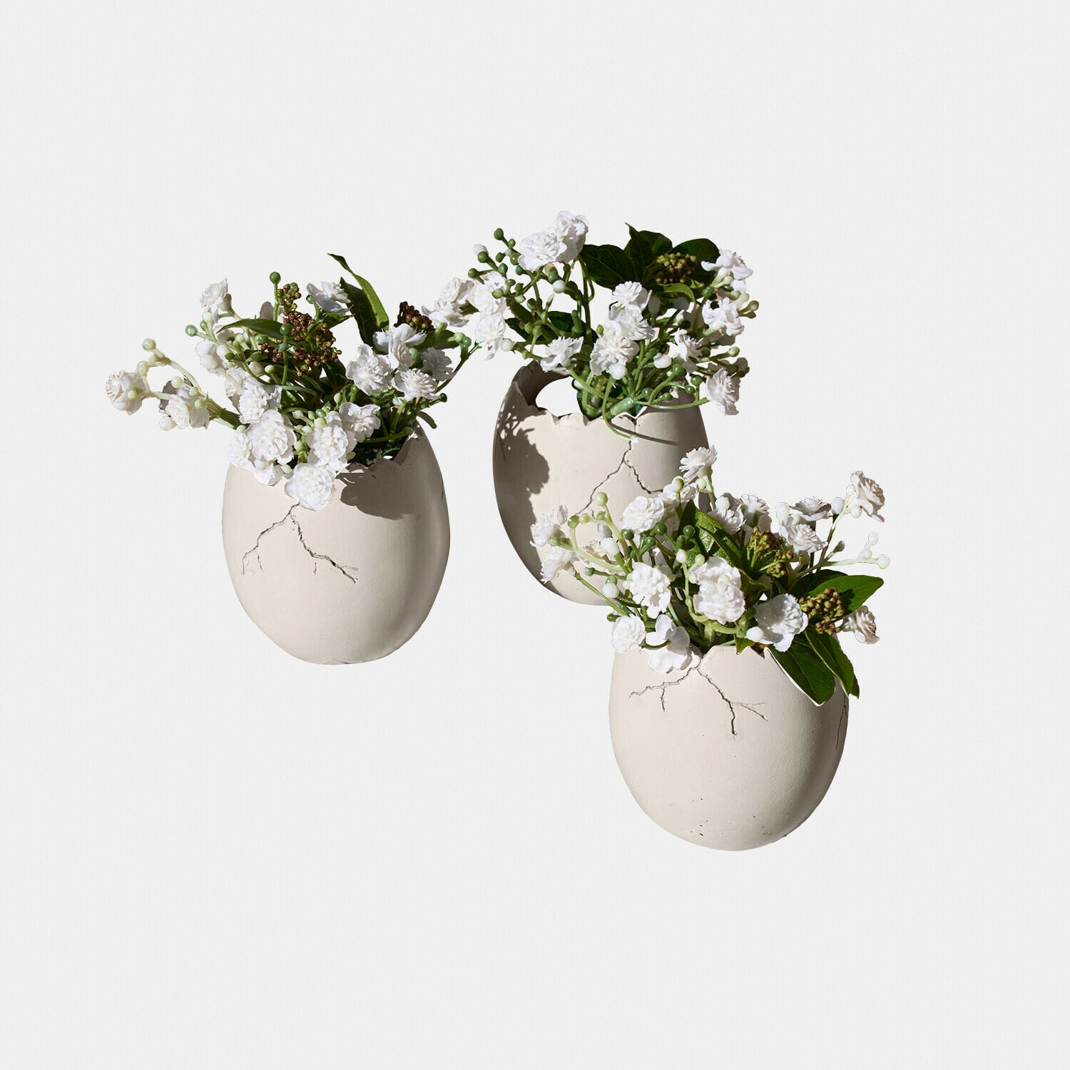 Set de 3 huevos decorativos Waverlye