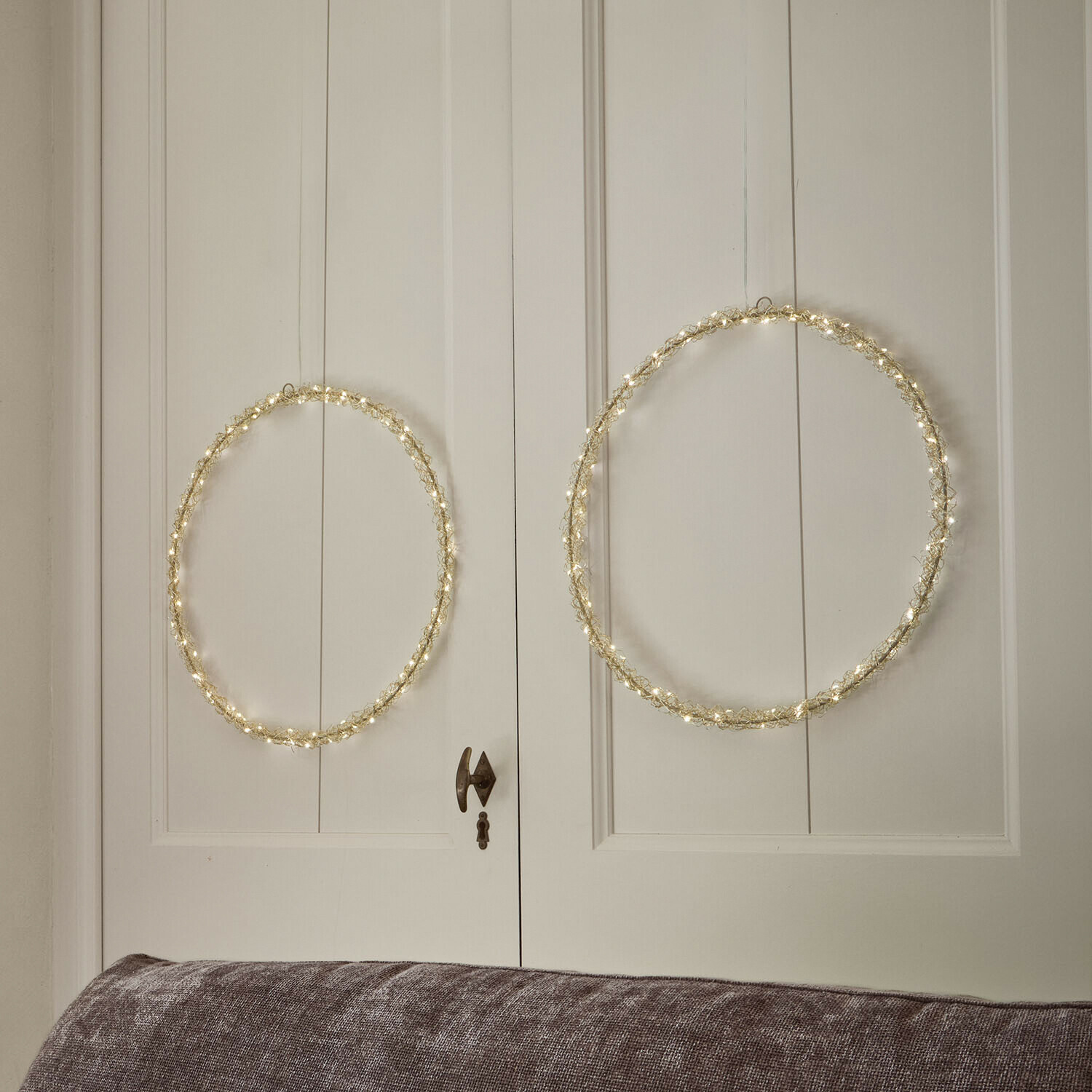 Set de 2 coronas LED Elanari