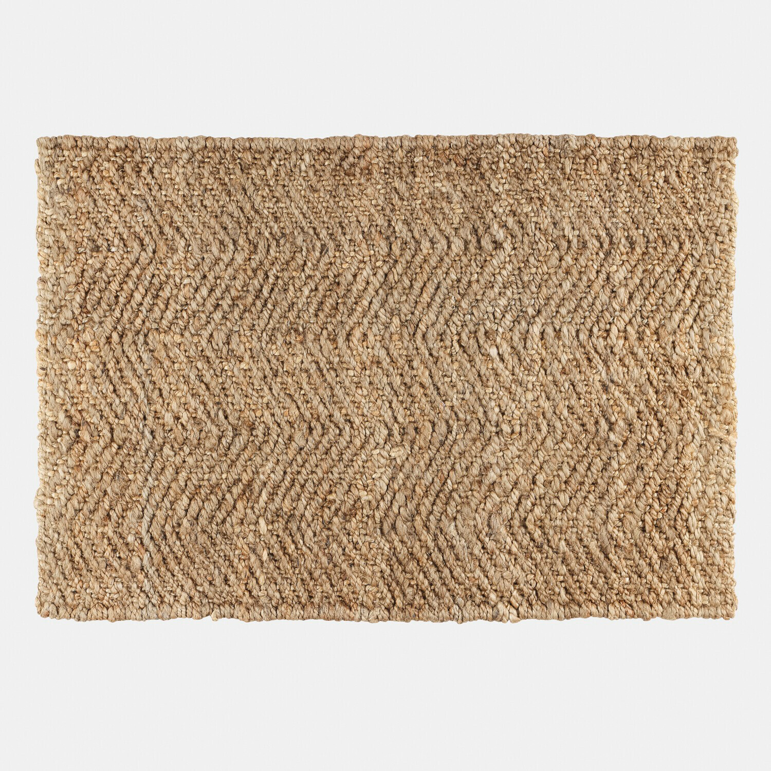 Alfombrilla de baño Daoukro Alfombra de yute natural con diseño geométrico, accesorio duradero y ecológico para el hogar
