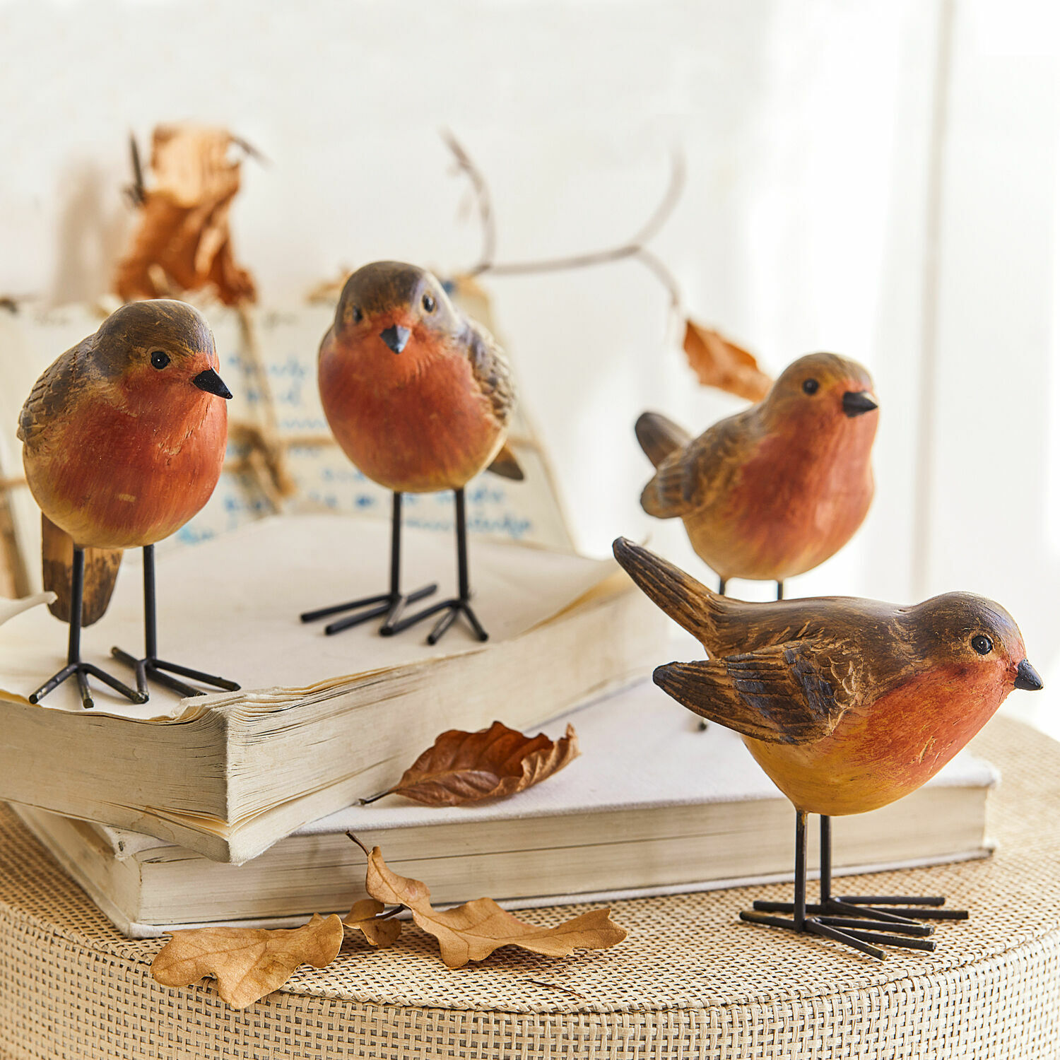 Set de 4 pájaros Siblings
