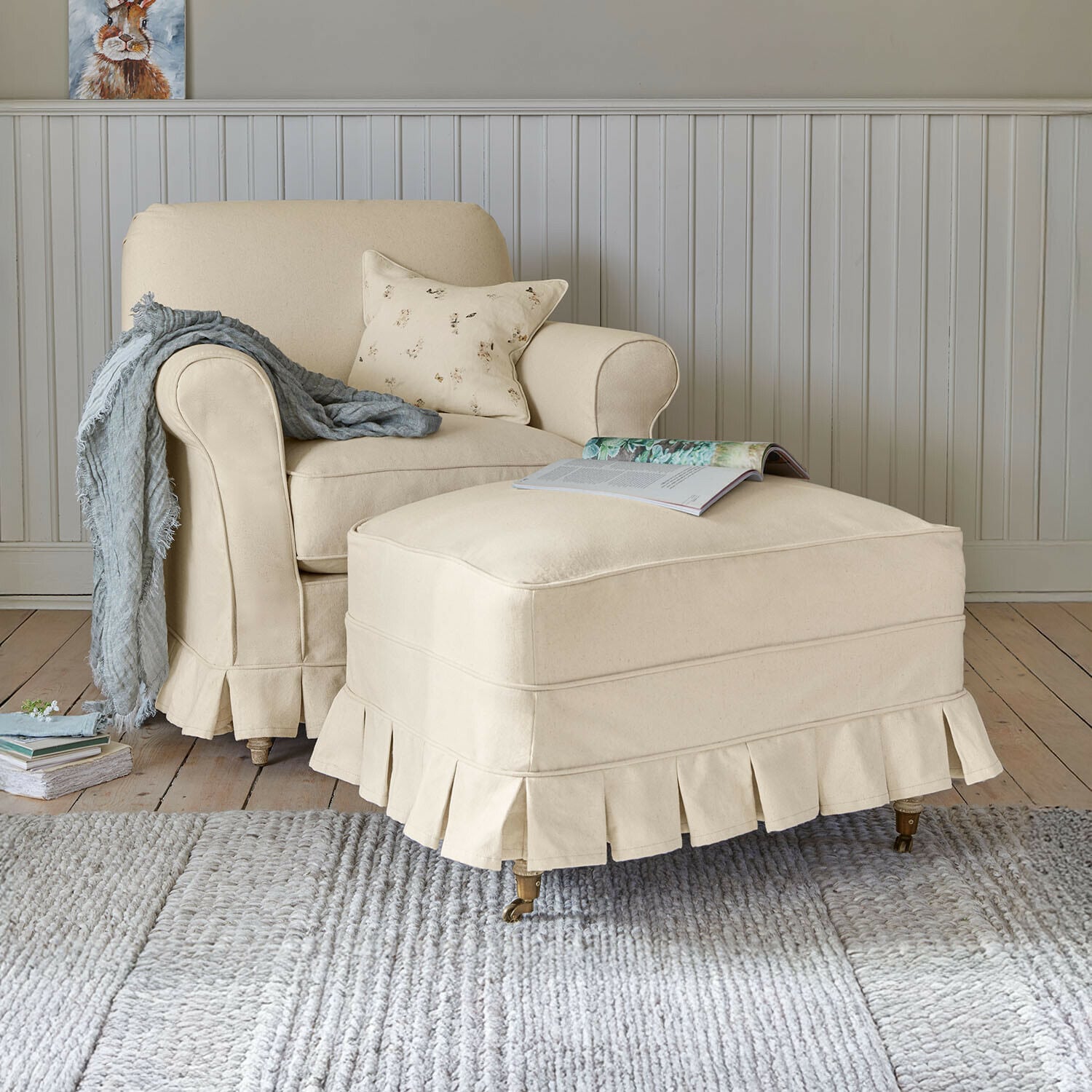 Sillón con posapiés Dawnmere