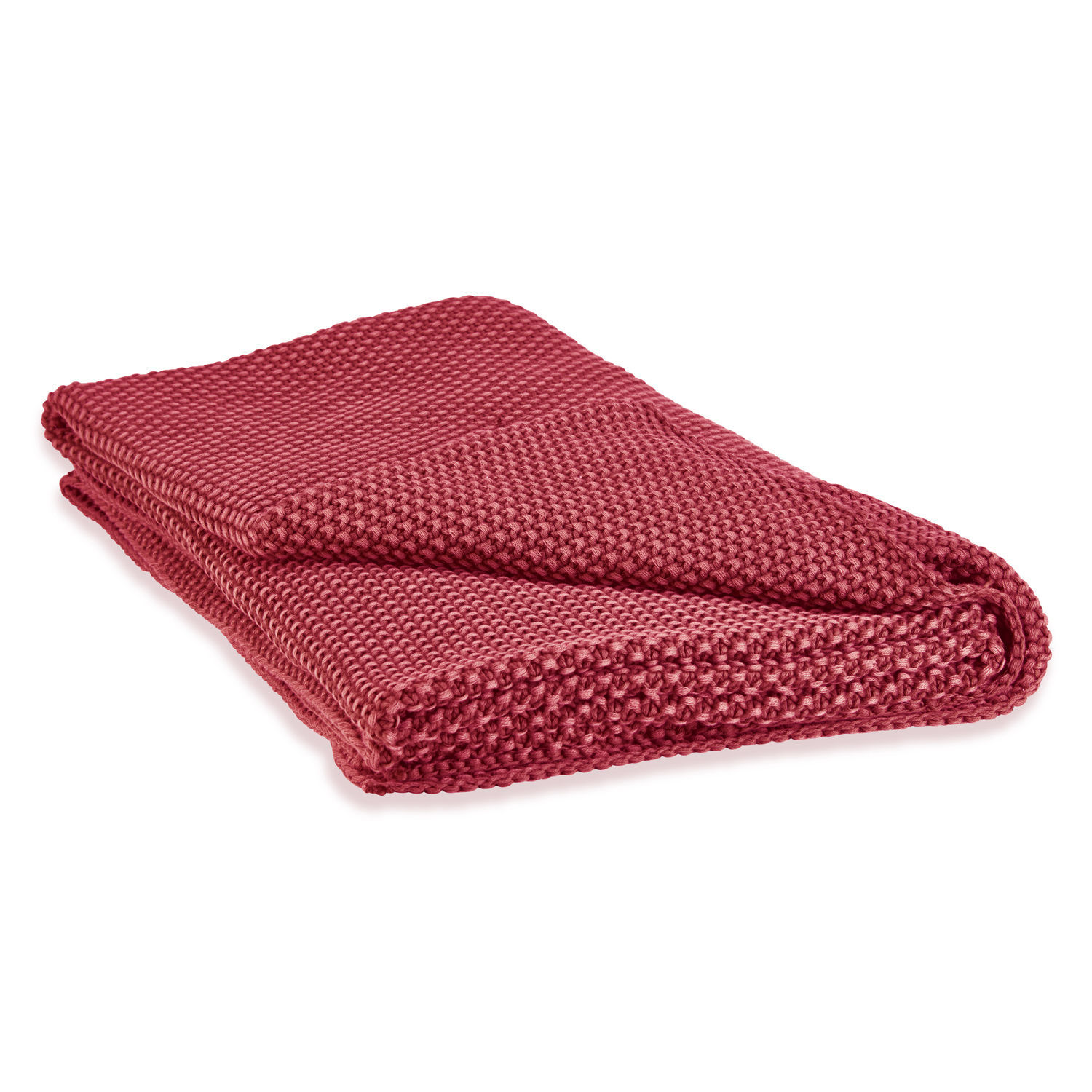 Plaid Amberley Manta roja de punto grueso, material suave, perfecta para el hogar y el descanso
