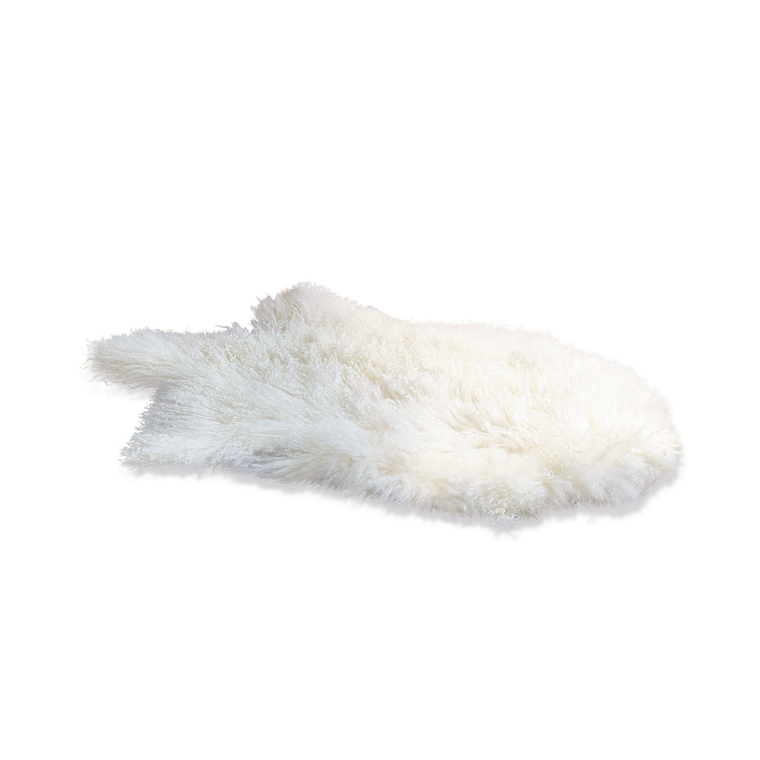 crema Piel de oveja natural cremosa y suave para decoración interior, material acogedor para el hogar