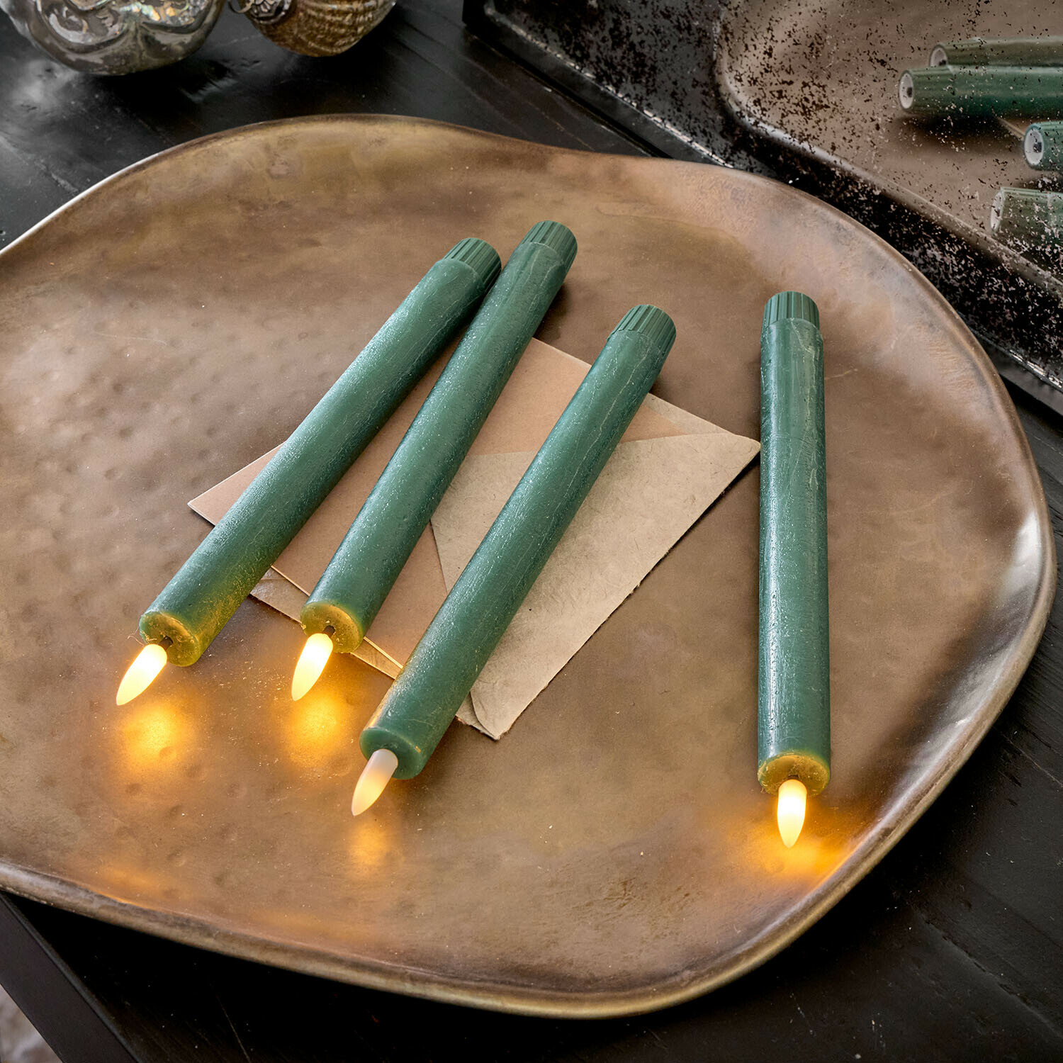 Set de 4 velas LED alargadas Eldsora
