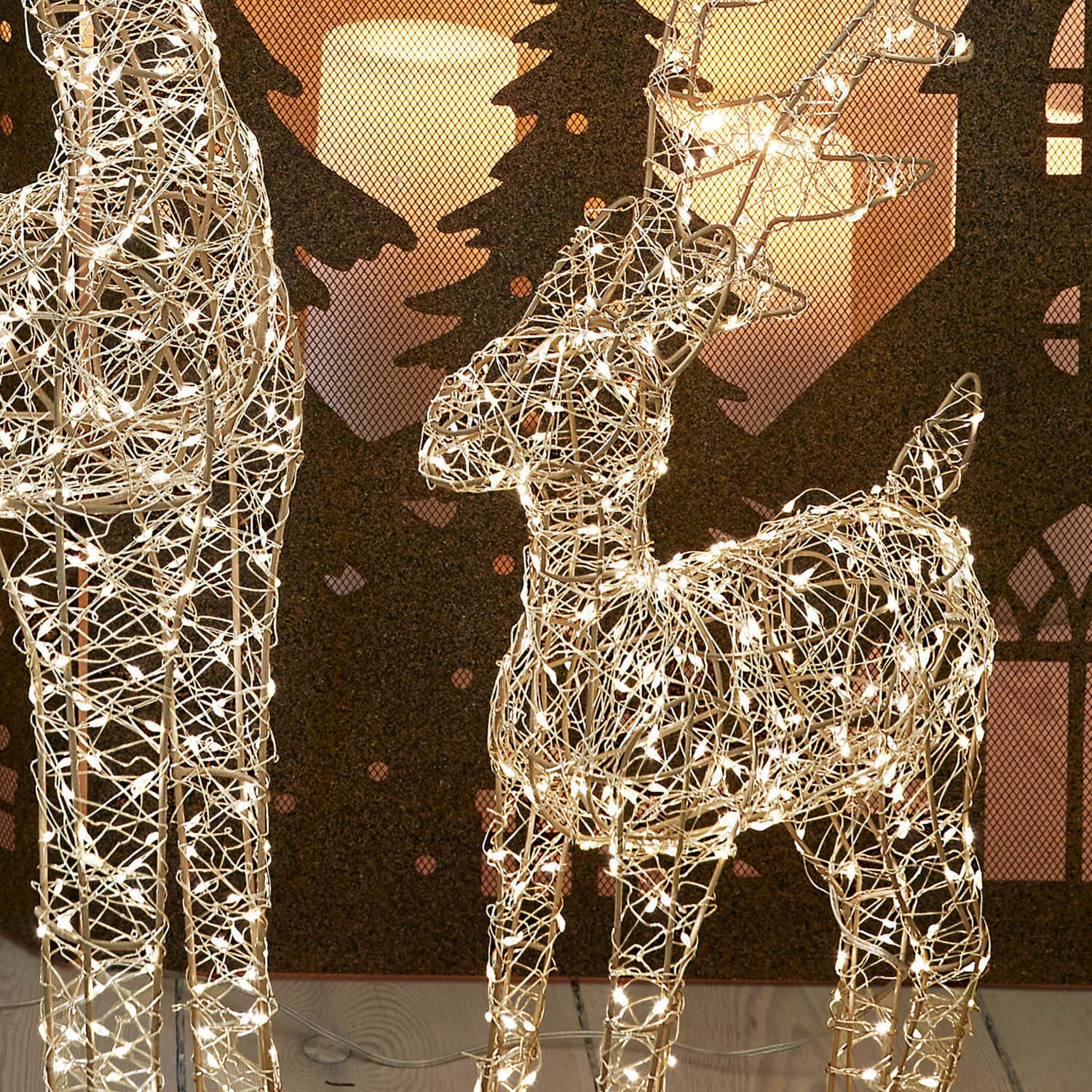 Set de 2 figuras LED de animales Lovili