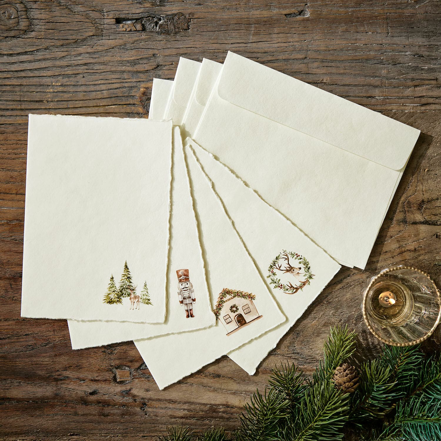 Set de 4 tarjetas de felicitación Lorandis