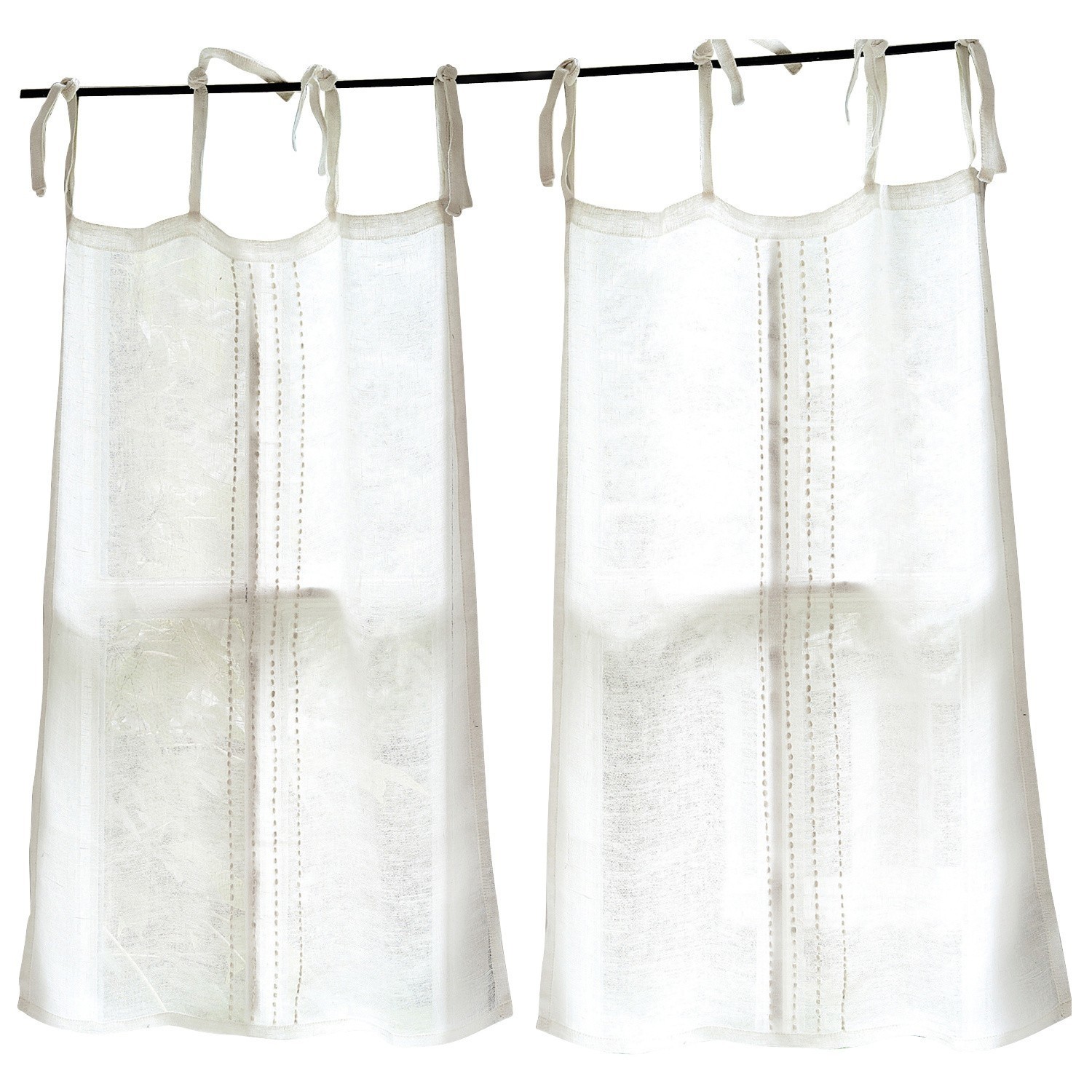 Set de 2 visillos Gaulette