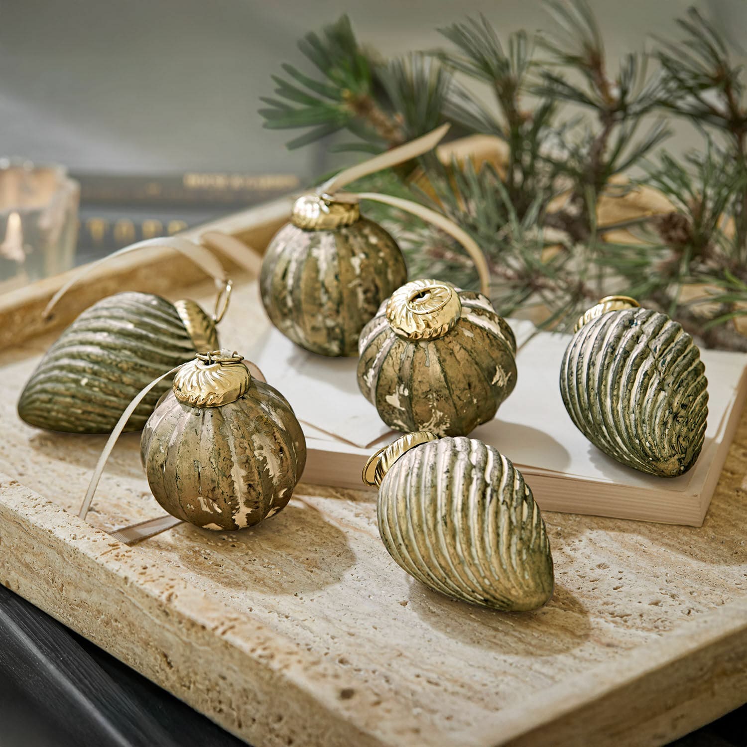 Set de 6 adornos navideños Miras