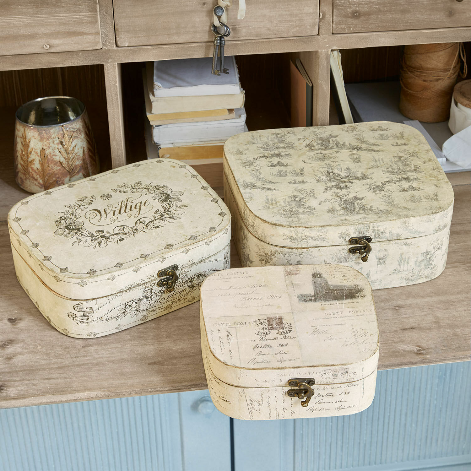 Set de 3 cajas Dedwen