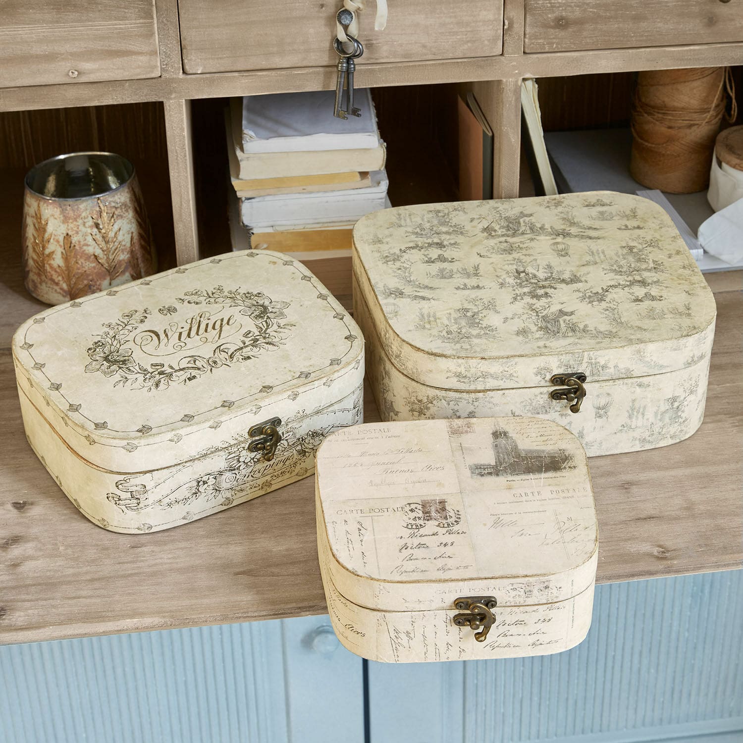 Set de 3 cajas Dedwen