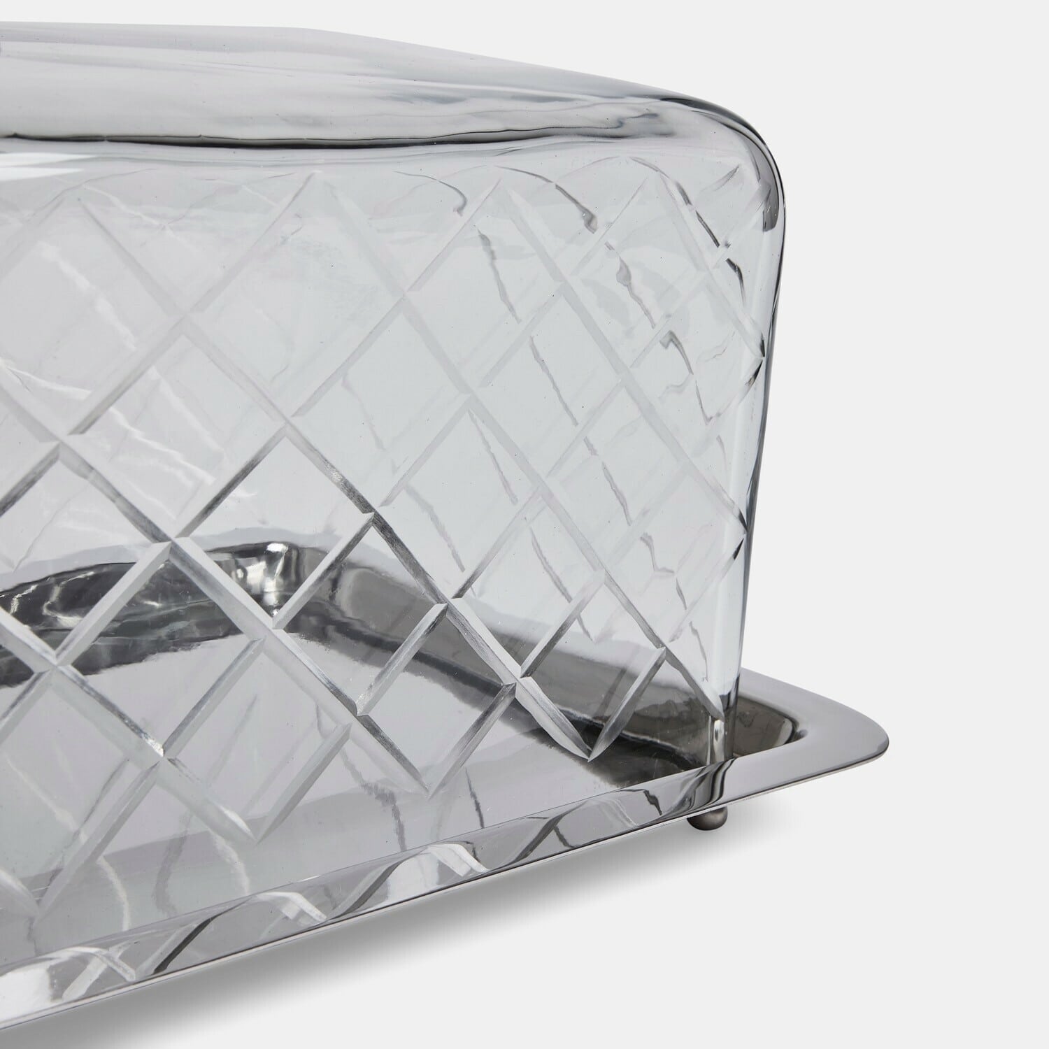 Campana de cristal con plato Célarine