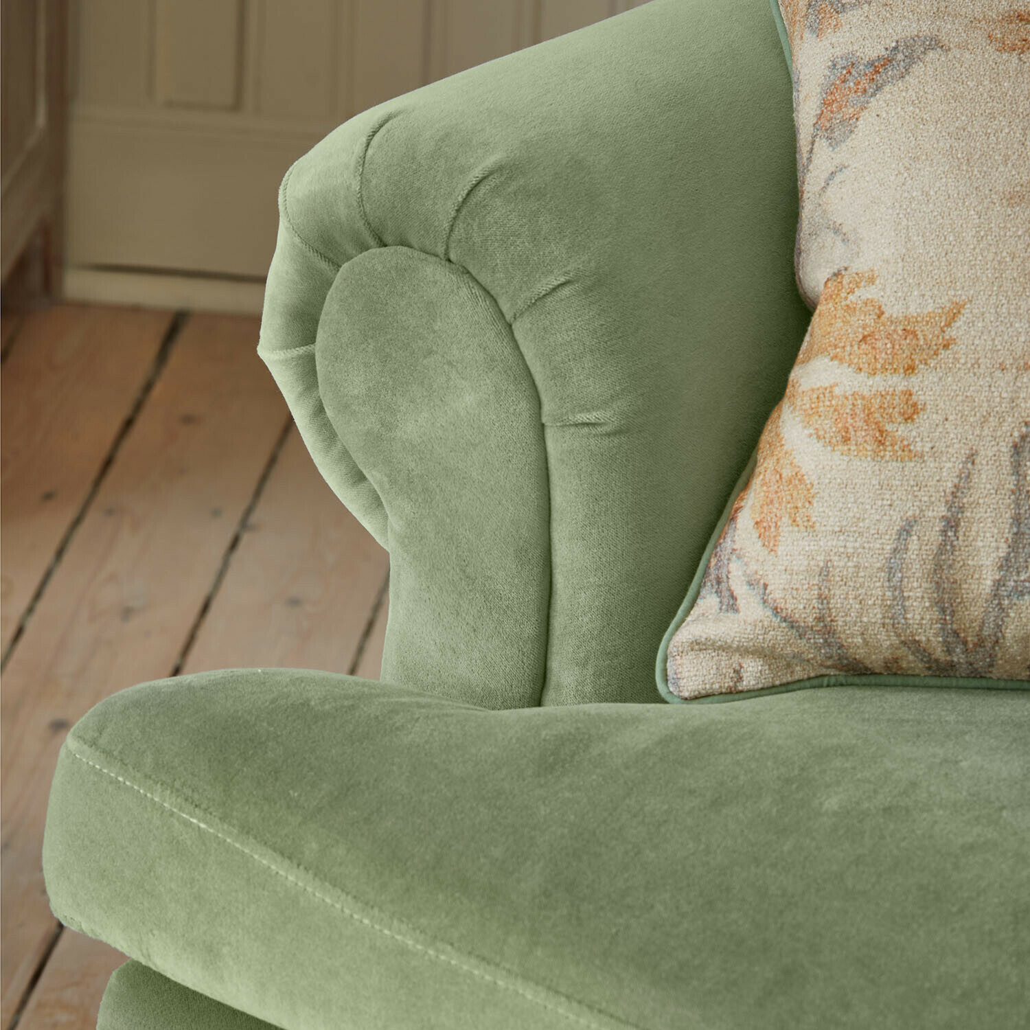 Sillón con reposapiés Éclat Émeraude