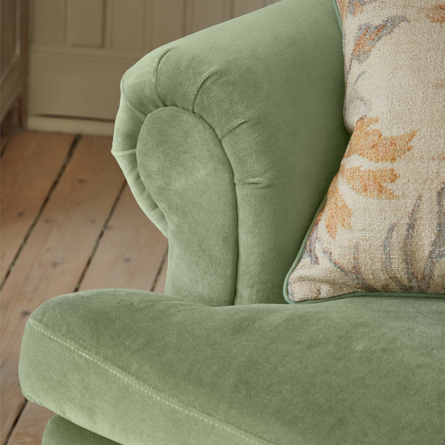 Sillón con reposapiés Éclat Émeraude