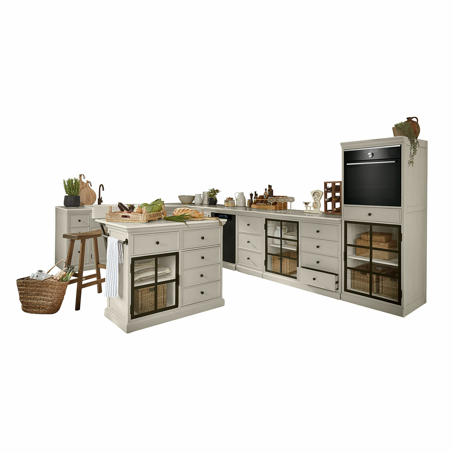 Set de 5 muebles de cocina Orlévine